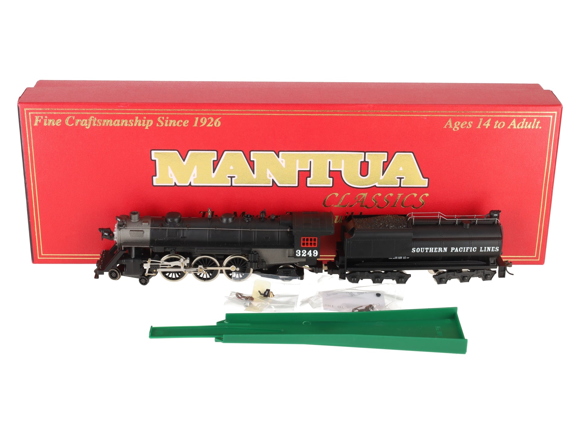 Mantua 340003 HO Scale Southern Pacific 4-6-2 Locomotive w/ Vandy Tender VG/Box