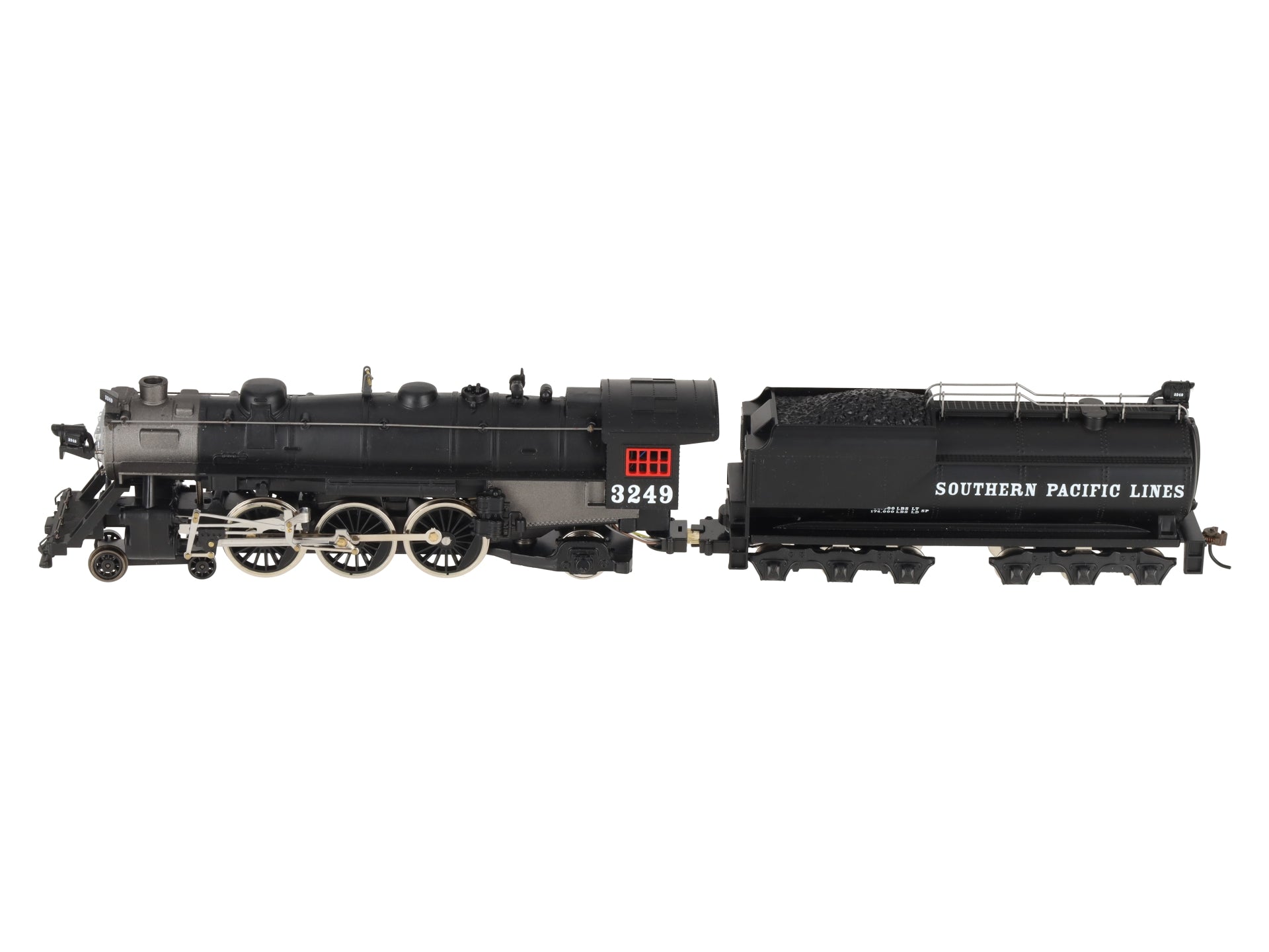 Mantua 340003 HO Scale Southern Pacific 4-6-2 Locomotive w/ Vandy Tender VG/Box