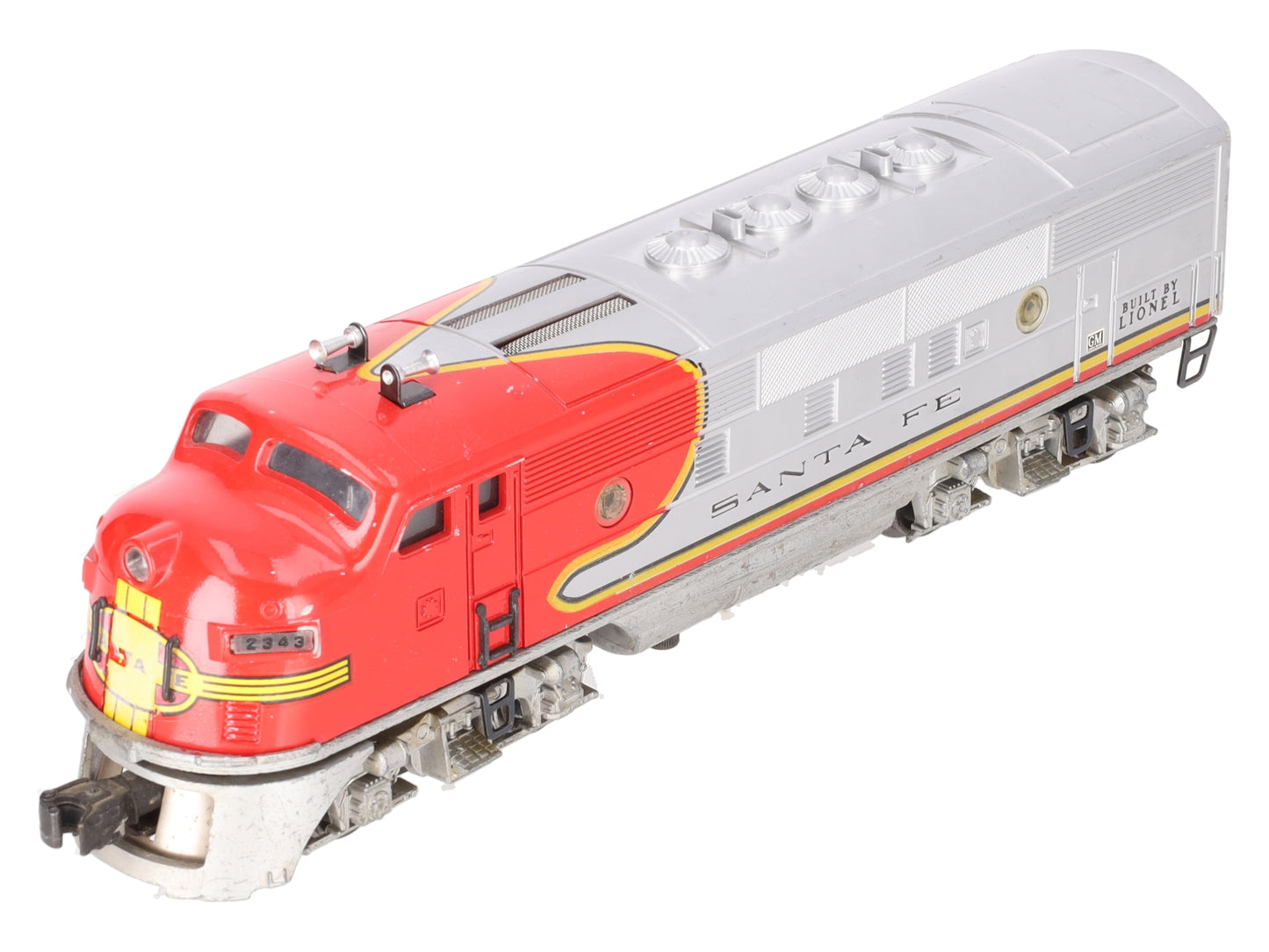 Lionel 2343P Vintage O Santa Fe F3 Powered A Unit Diesel Locomotive VG
