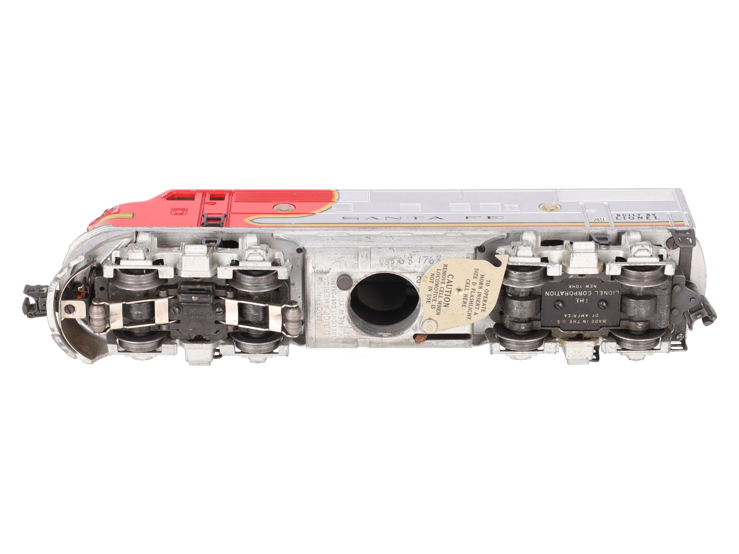 Lionel 2343P Vintage O Santa Fe F3 Powered A Unit Diesel Locomotive VG