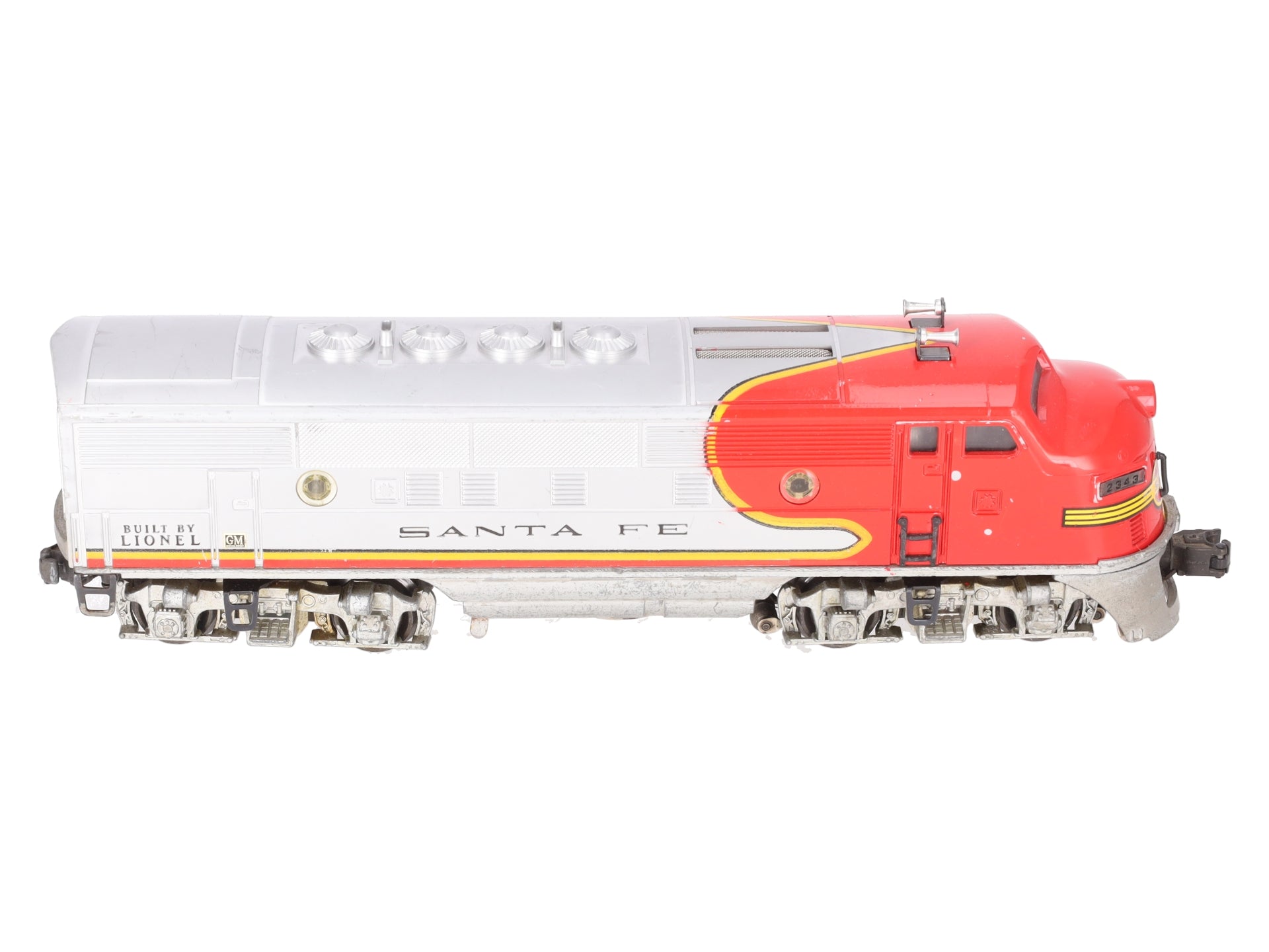 Lionel 2343P Vintage O Santa Fe F3 Powered A Unit Diesel Locomotive VG