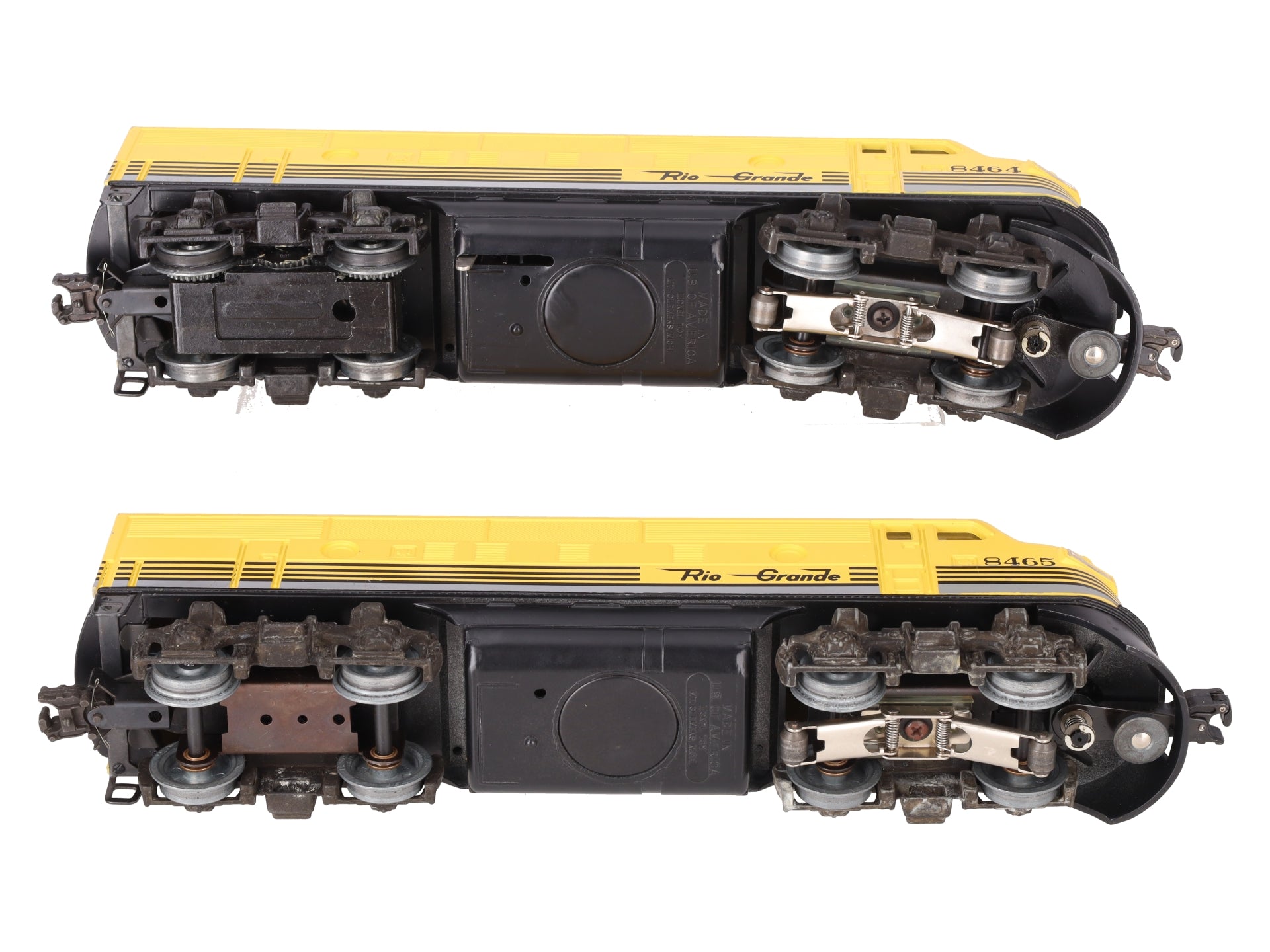 Lionel 6-8464 & 6-8465 O Gauge Rio Grande F3 AA Powered Diesel