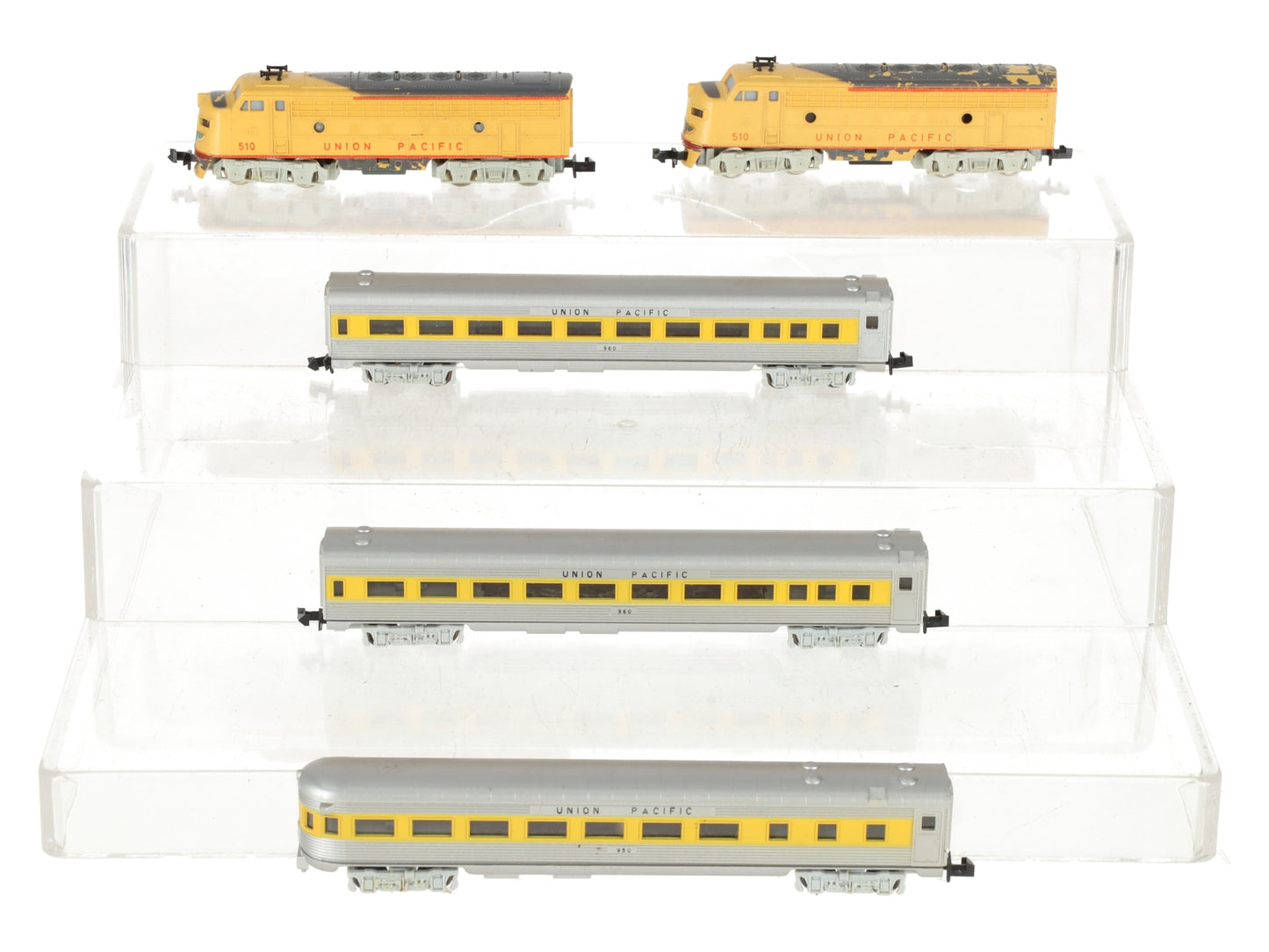 Aurora 4804 N Scale Transcontinental Express Union Pacific Set (Set of 5) VG/Box