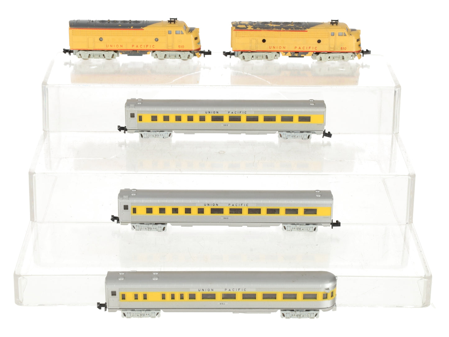 Aurora 4804 N Scale Transcontinental Express Union Pacific Set (Set of 5) VG/Box