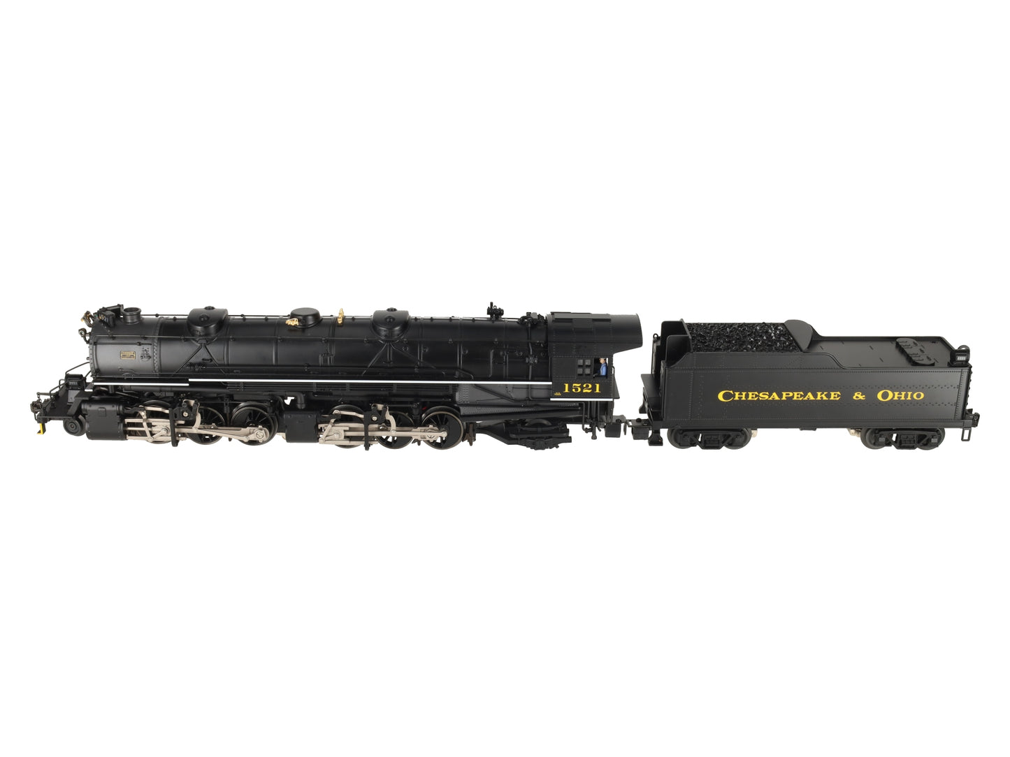Lionel 6-28075 O Gauge C&O 2-6-6-2 Mallet Steam Locomotive & Tender #1521 EX/Box