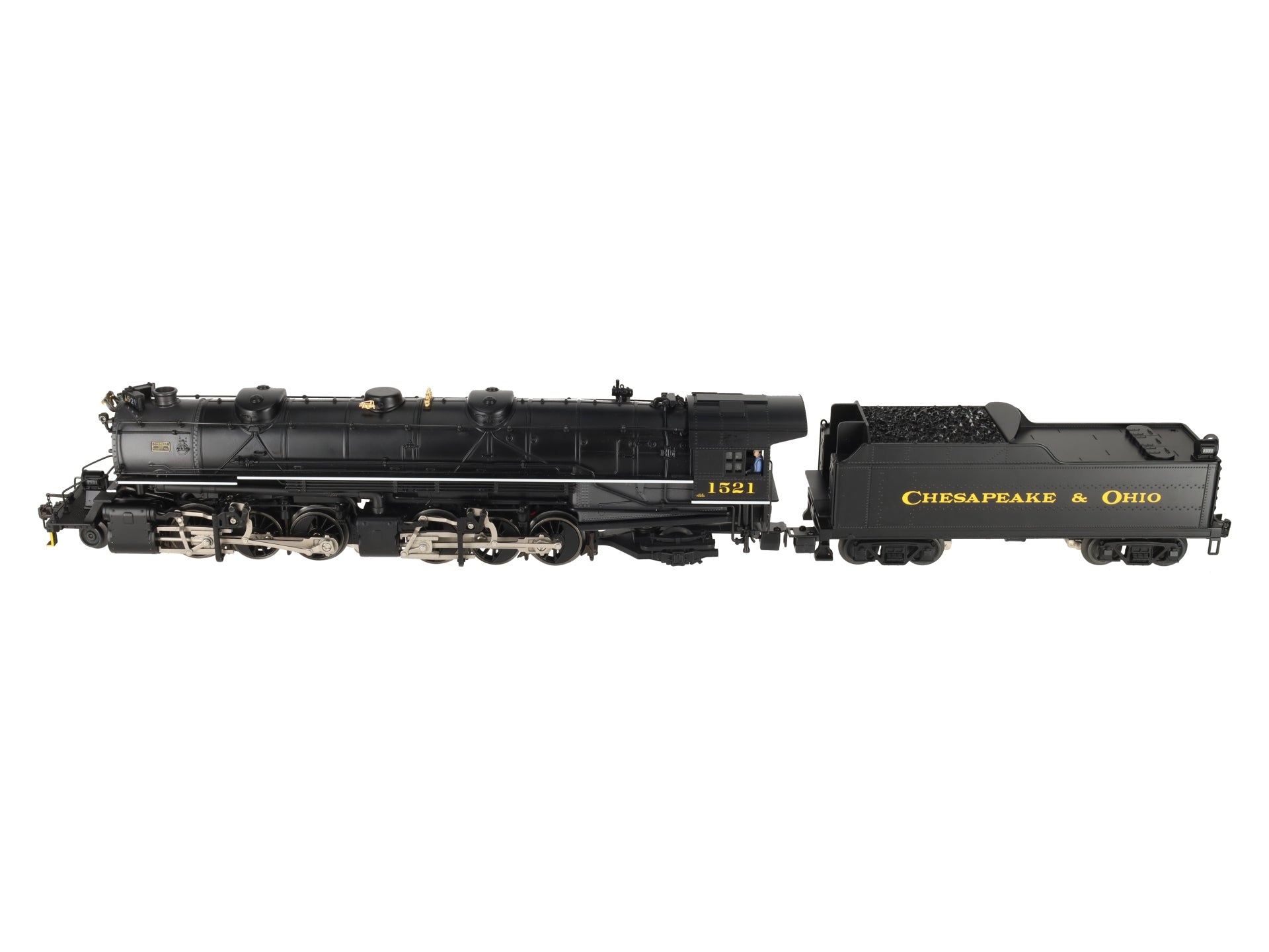 Lionel 6-28075 O Gauge C&O 2-6-6-2 Mallet Steam Locomotive & Tender #1521 EX/Box