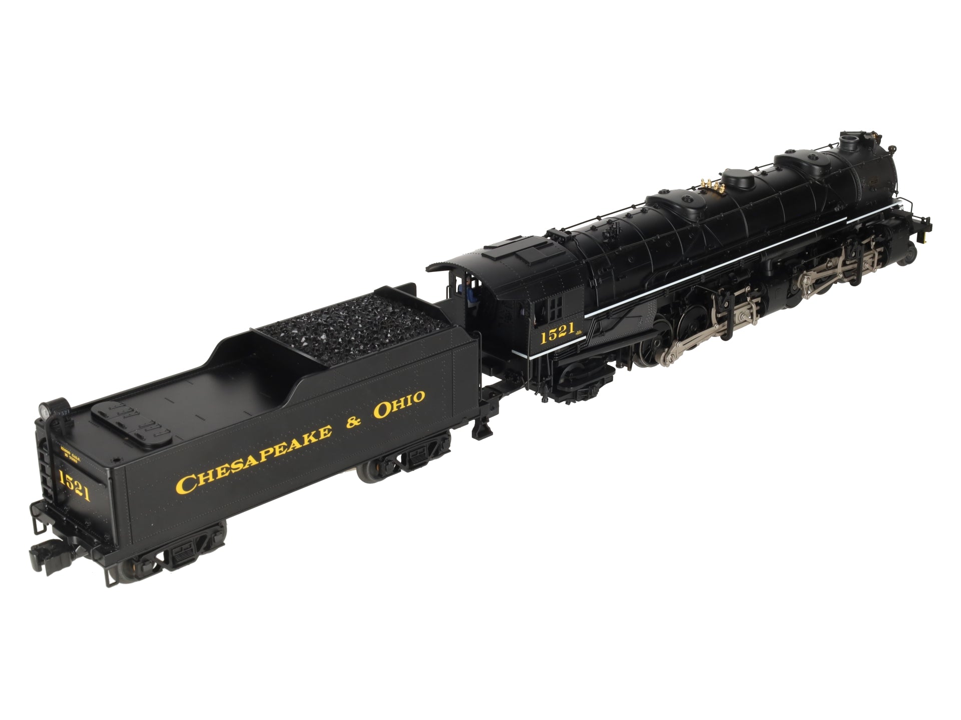 Lionel 6-28075 O Gauge C&O 2-6-6-2 Mallet Steam Locomotive & Tender #1521 EX/Box