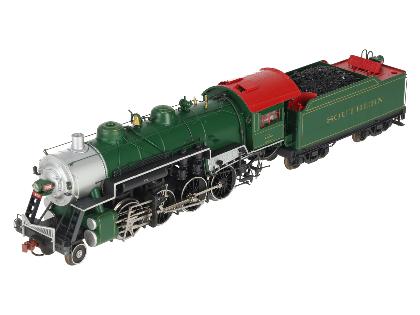 S-Helper 01064 S Gauge Southern 2-8-0 Steam Locomotive #722 AC/DC LM Sound VG/Box