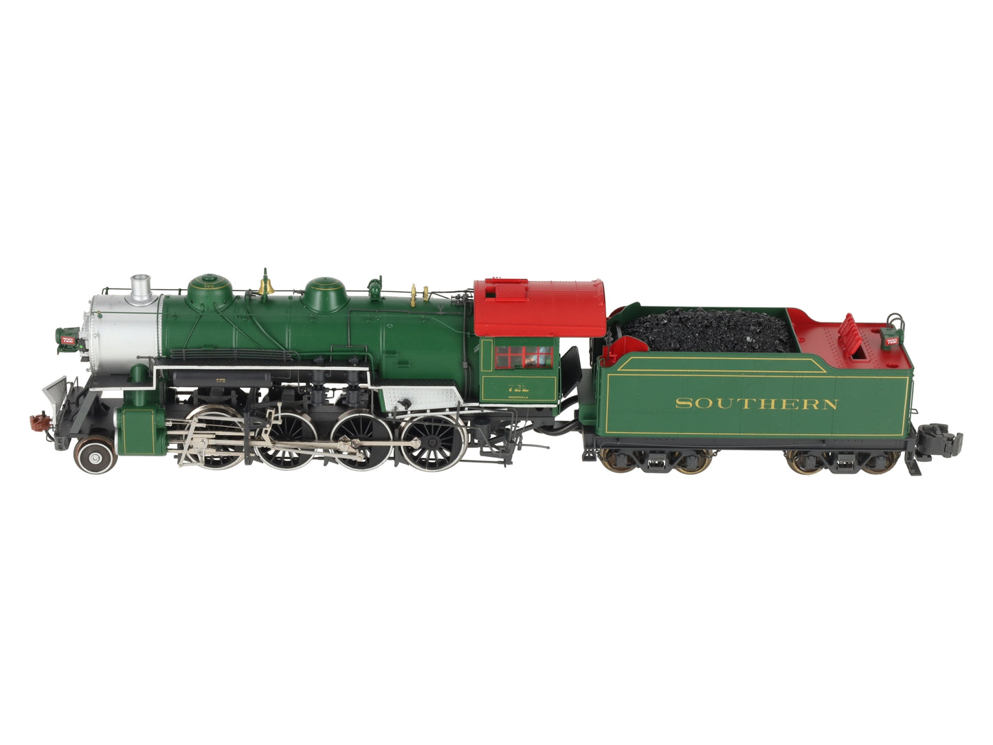 S-Helper 01064 S Gauge Southern 2-8-0 Steam Locomotive #722 AC/DC LM Sound VG/Box