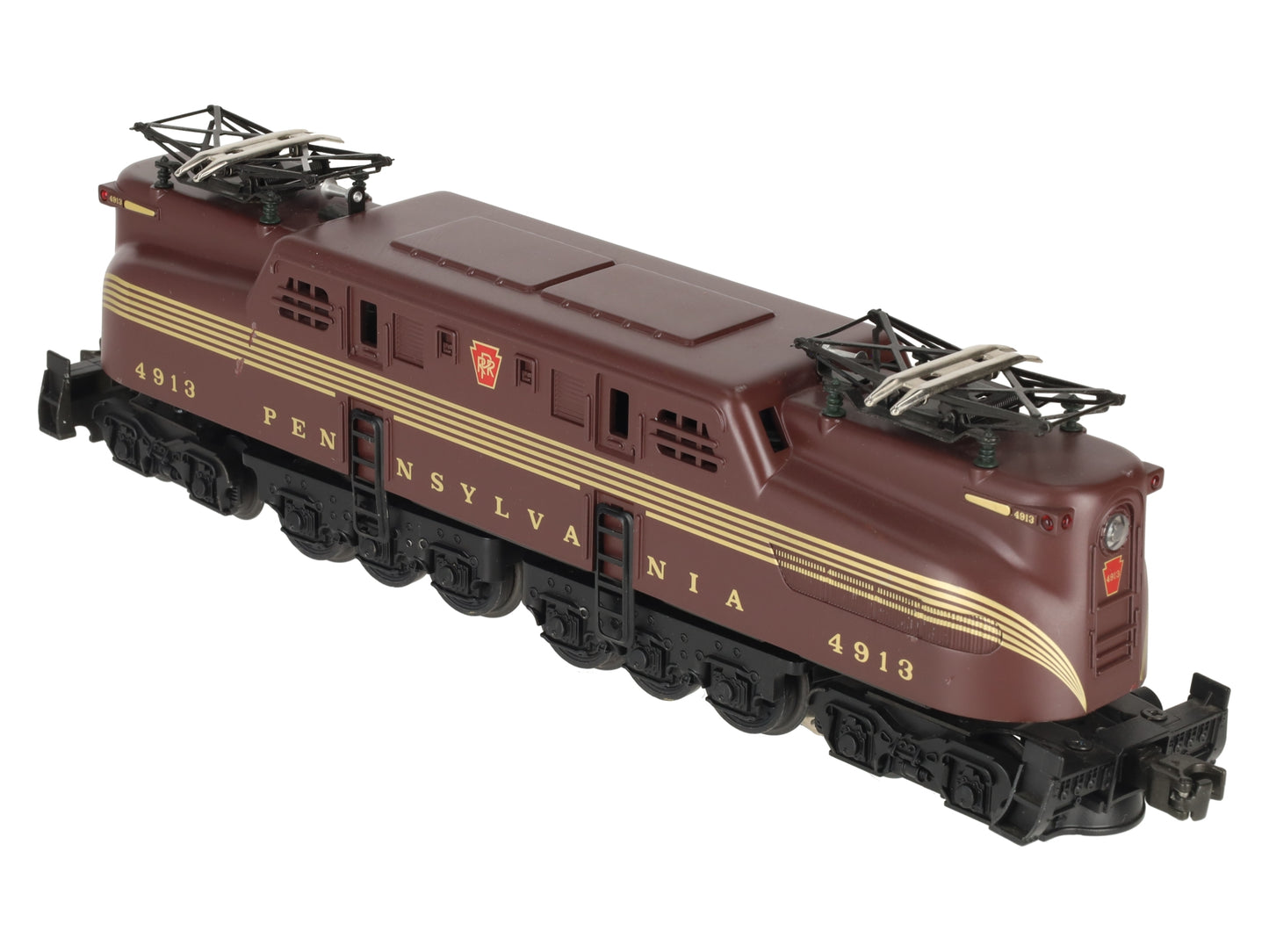 MTH 30-2501 O Gauge Pennsylvania Tuscan 5 Stripe GG-1 Electric Locomotive #4913 EX