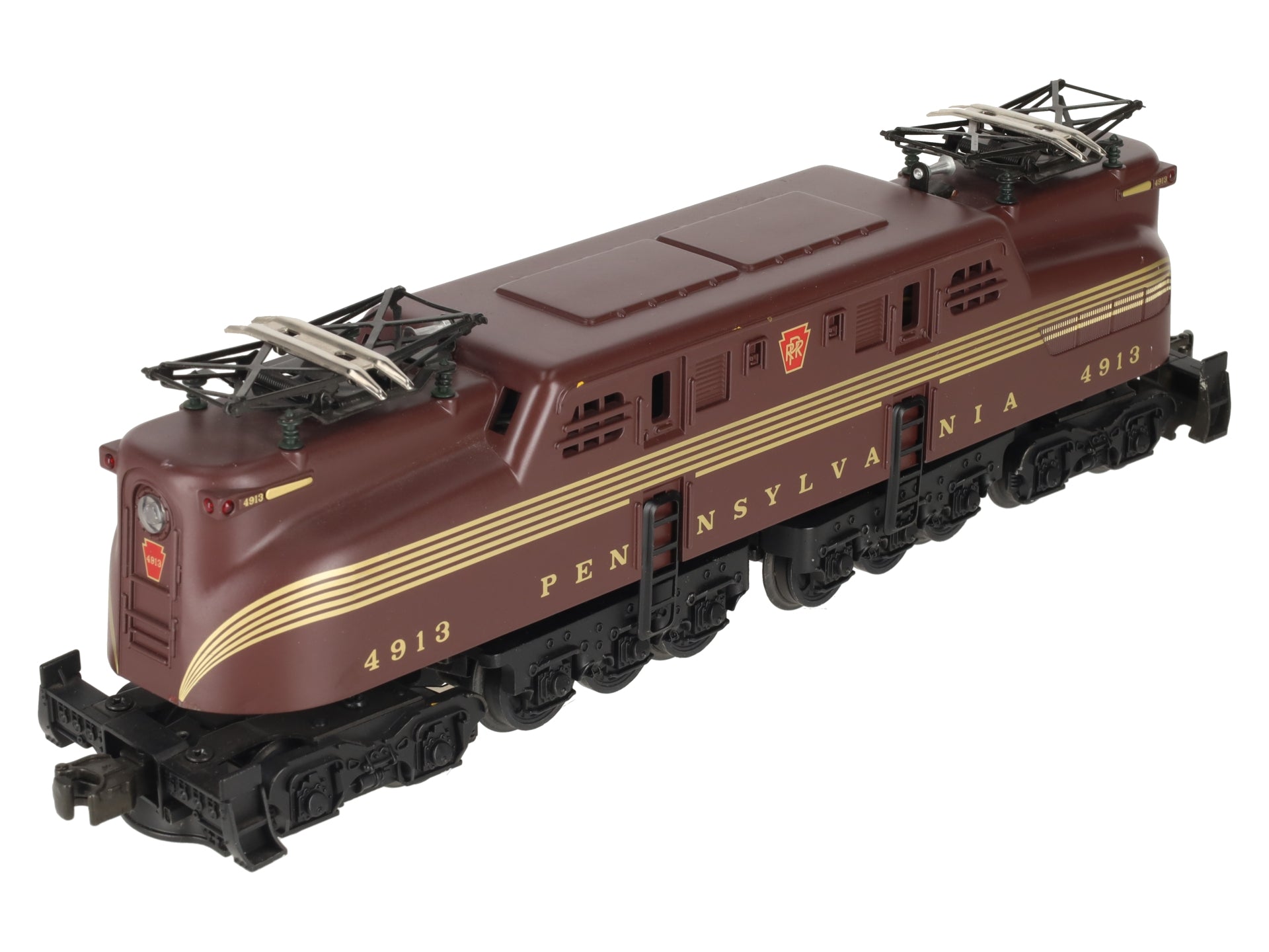 MTH 30-2501 O Gauge Pennsylvania Tuscan 5 Stripe GG-1 Electric Locomotive #4913 EX