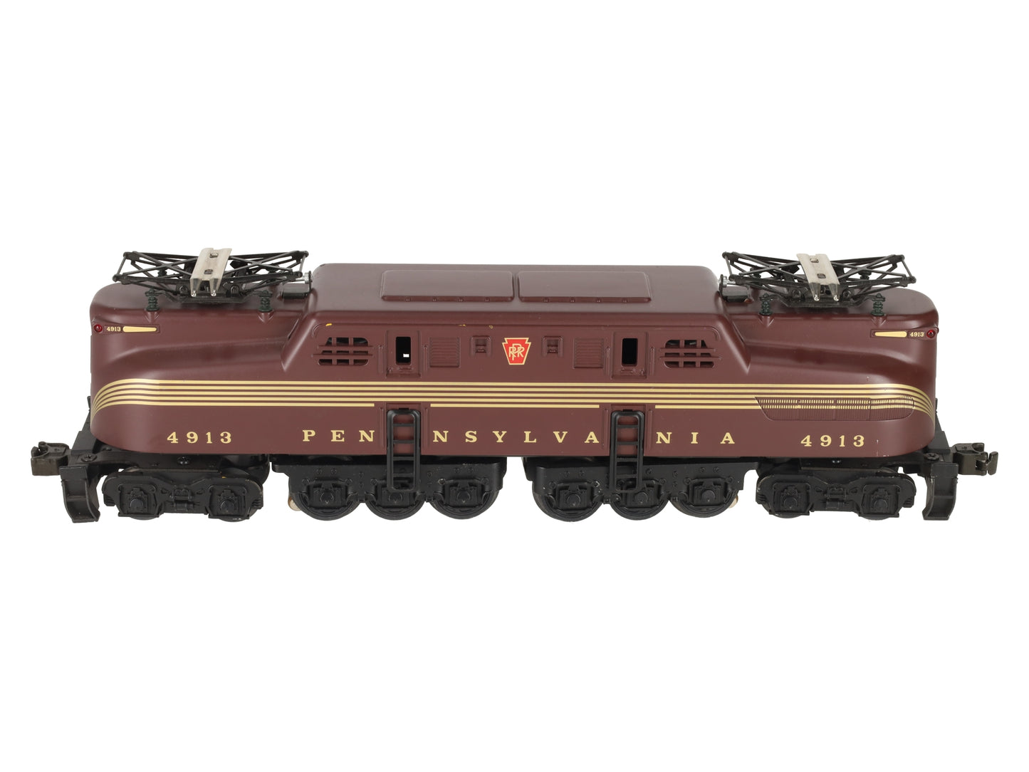 MTH 30-2501 O Gauge Pennsylvania Tuscan 5 Stripe GG-1 Electric Locomotive #4913 EX