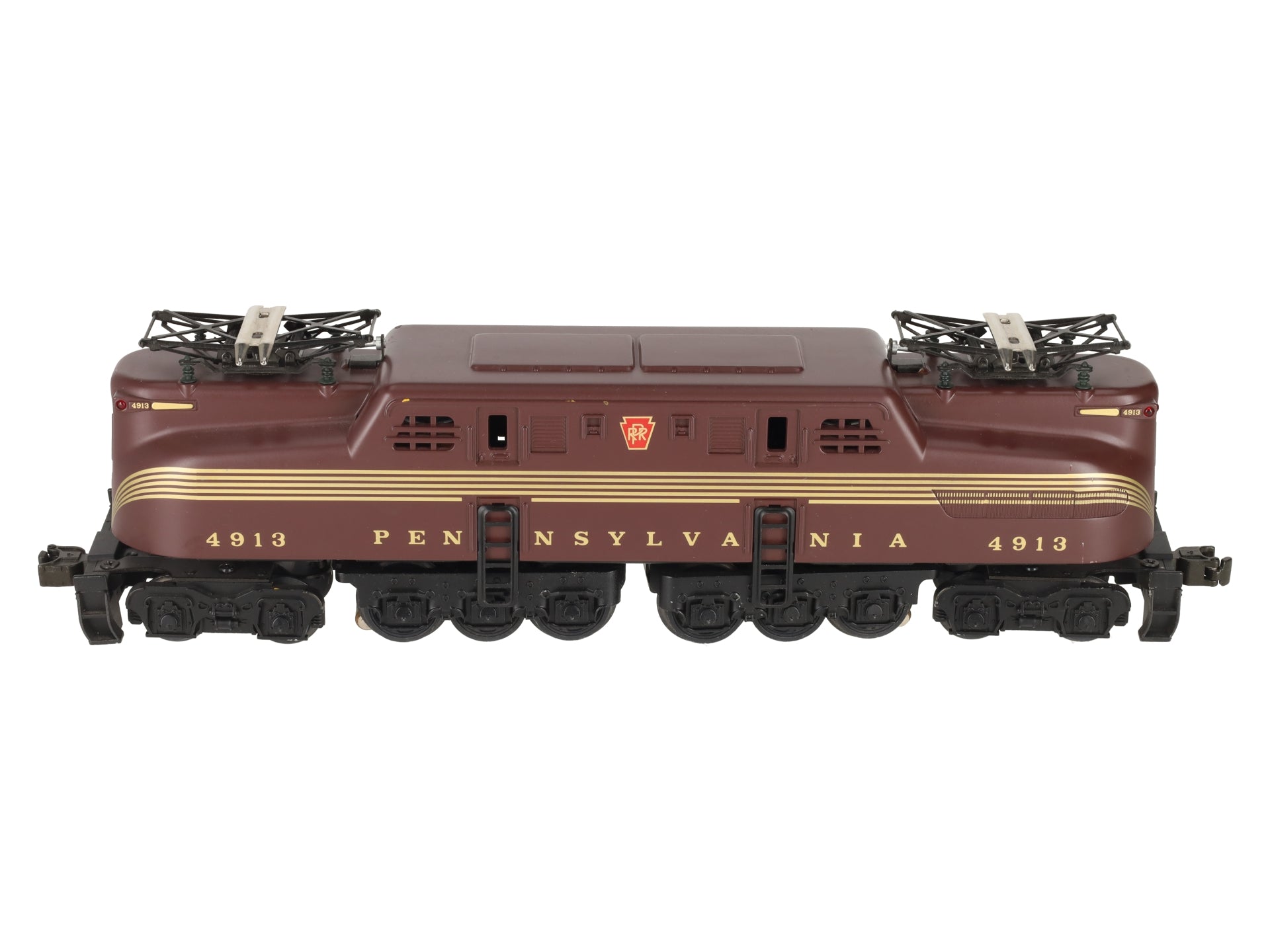 MTH 30-2501 O Gauge Pennsylvania Tuscan 5 Stripe GG-1 Electric Locomotive #4913 EX