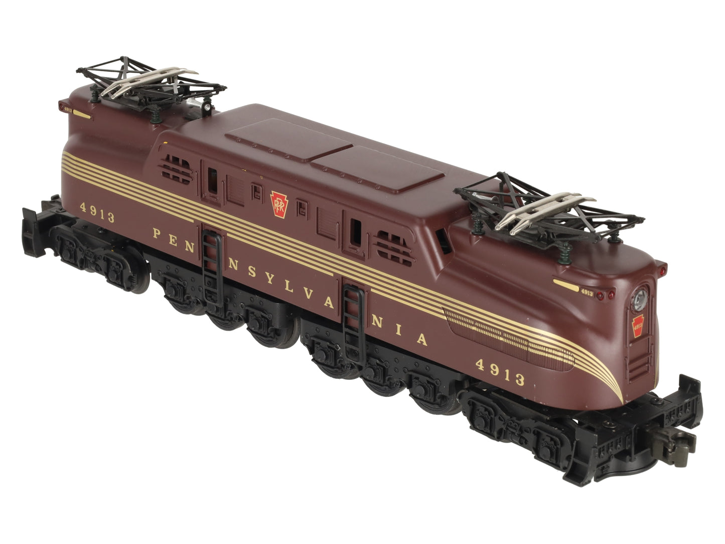 MTH 30-2501 O Gauge Pennsylvania Tuscan 5 Stripe GG-1 Electric Locomotive #4913 EX