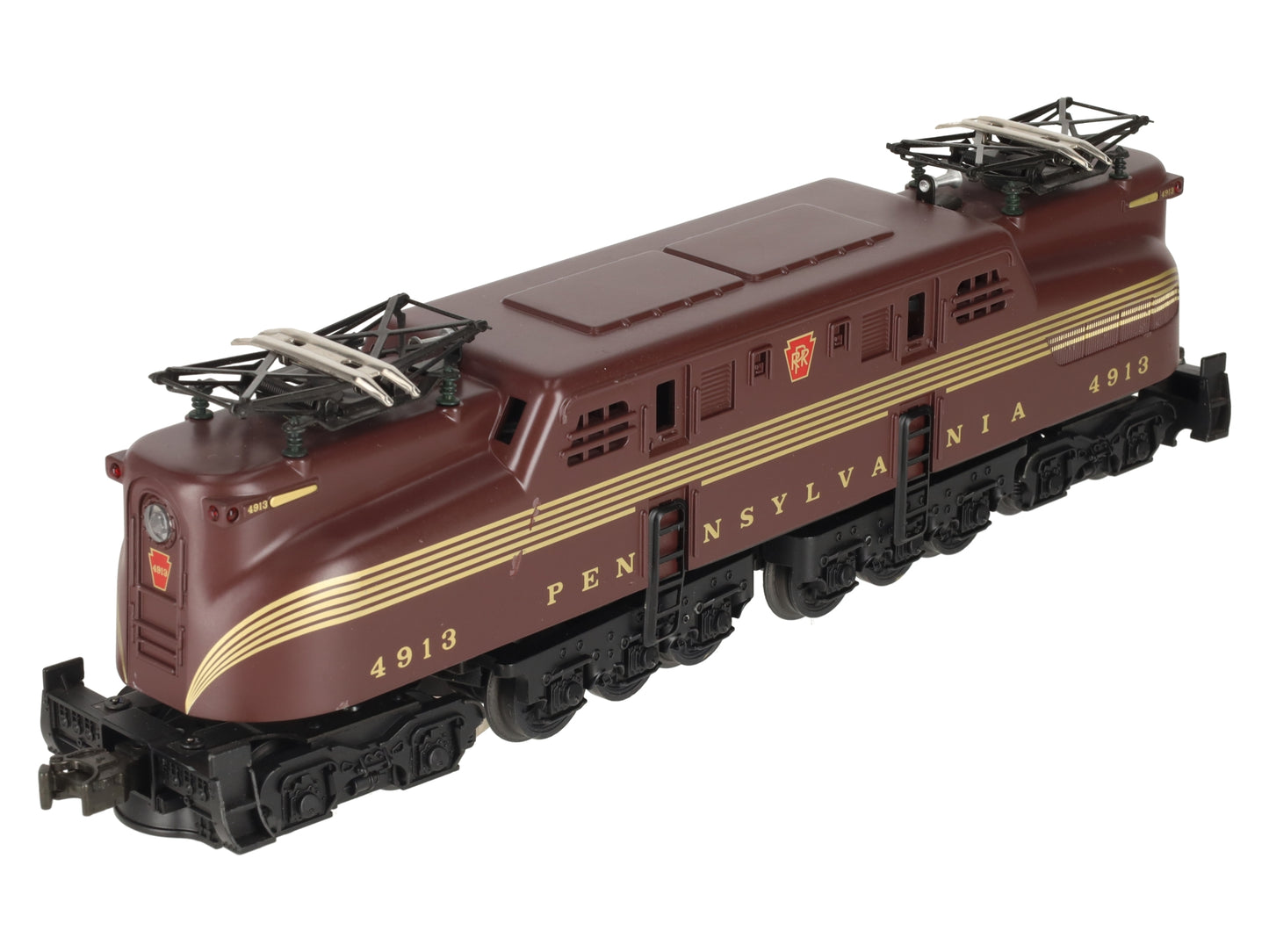 MTH 30-2501 O Gauge Pennsylvania Tuscan 5 Stripe GG-1 Electric Locomotive #4913 EX