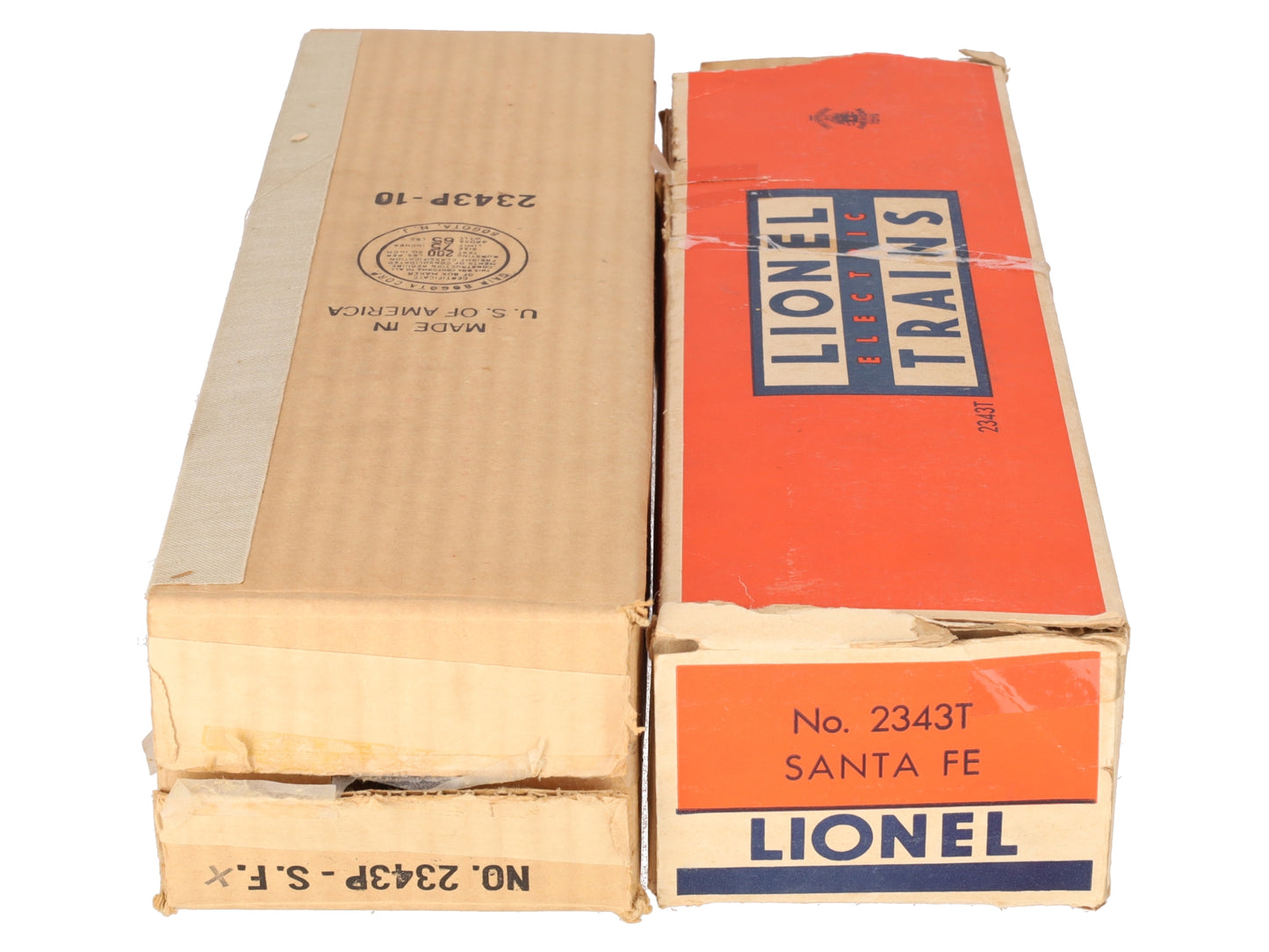 Lionel 2343 Vintage O Santa Fe F3 AB Diesel Locomotive Set VG/Box