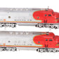 Lionel 2343 Vintage O Santa Fe F3 AB Diesel Locomotive Set VG/Box