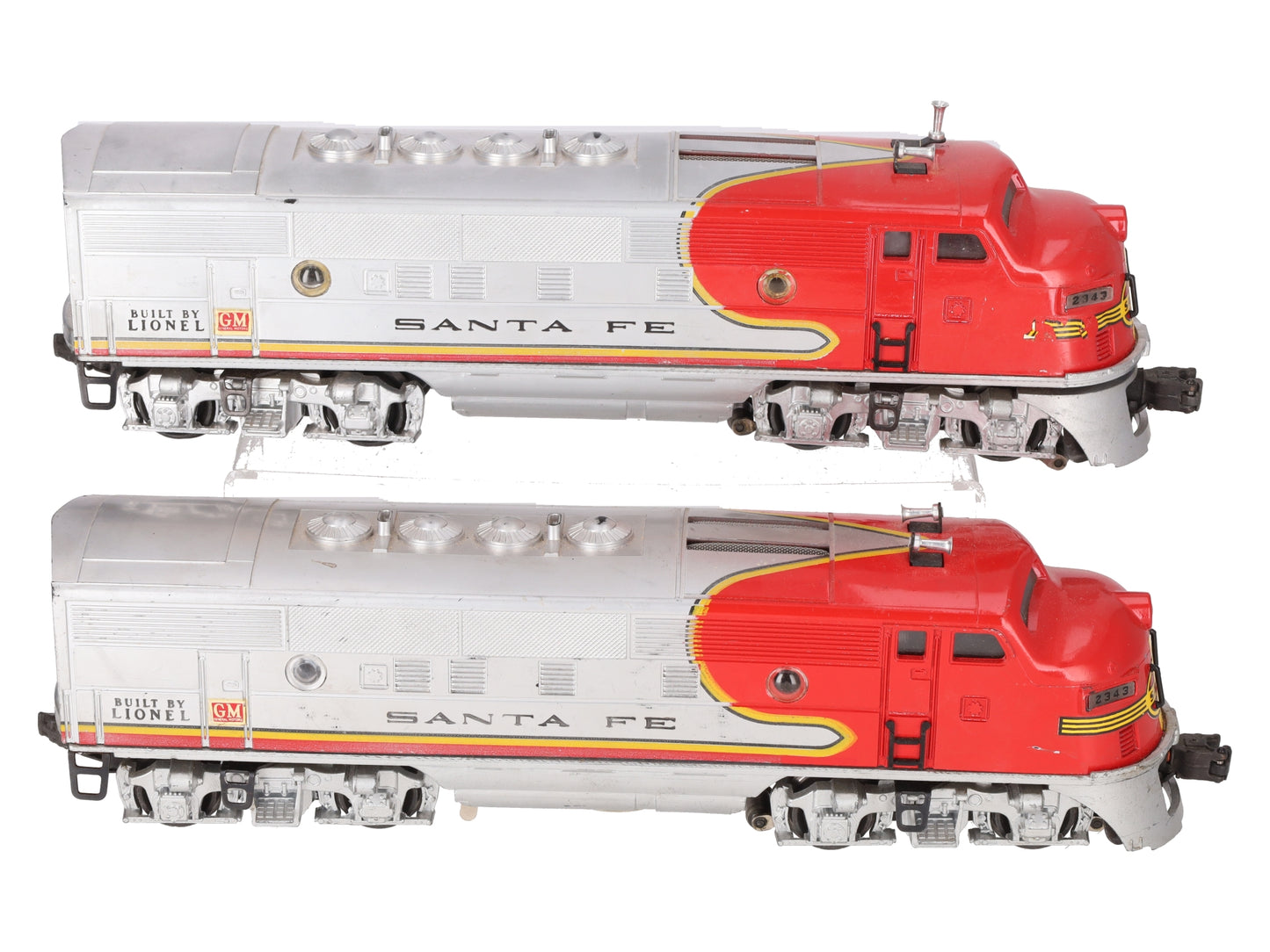 Lionel 2343 Vintage O Santa Fe F3 AB Diesel Locomotive Set VG/Box