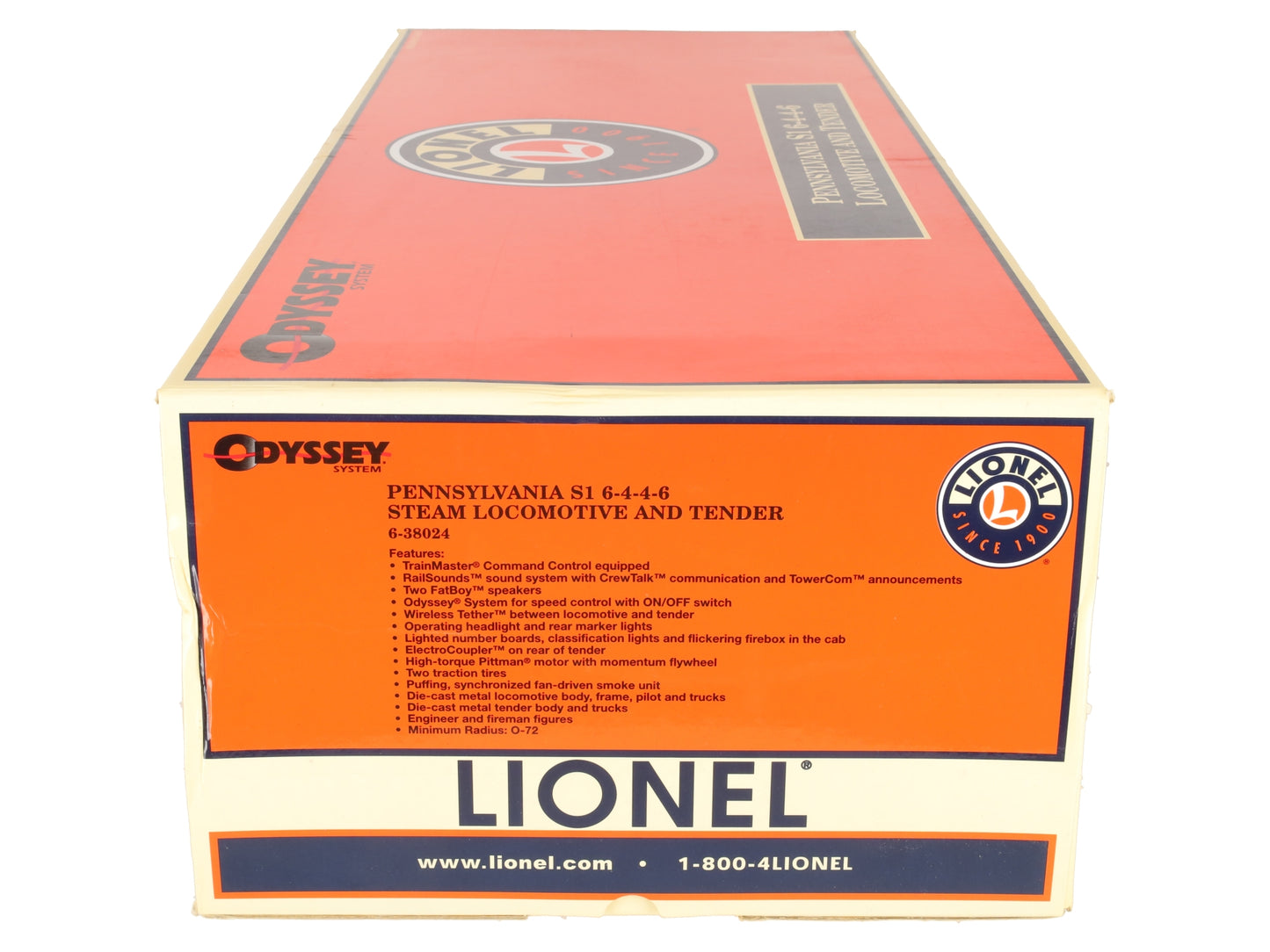 Lionel 6-38024 O Pennsylvania S1 6-4-4-6 Steam Loco & Tender #6100 w/Odyssey LN/Box