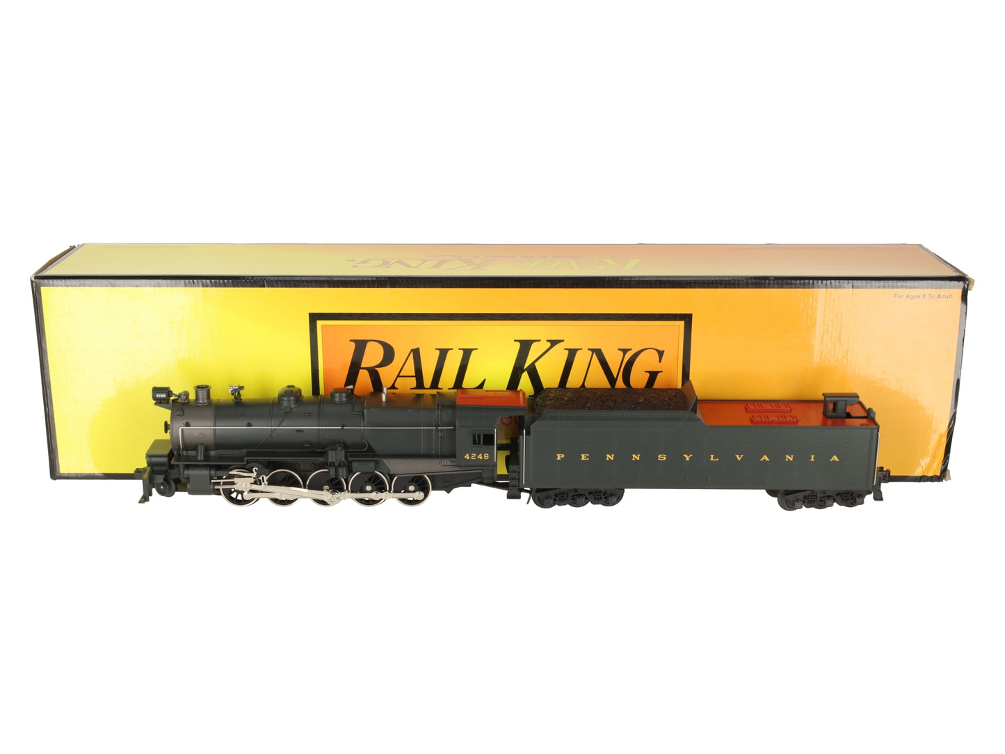 MTH 30-1176-0 O Pennsylvania 2-10-0 Decapod Steam Engine & Tender #4248 EX/Box