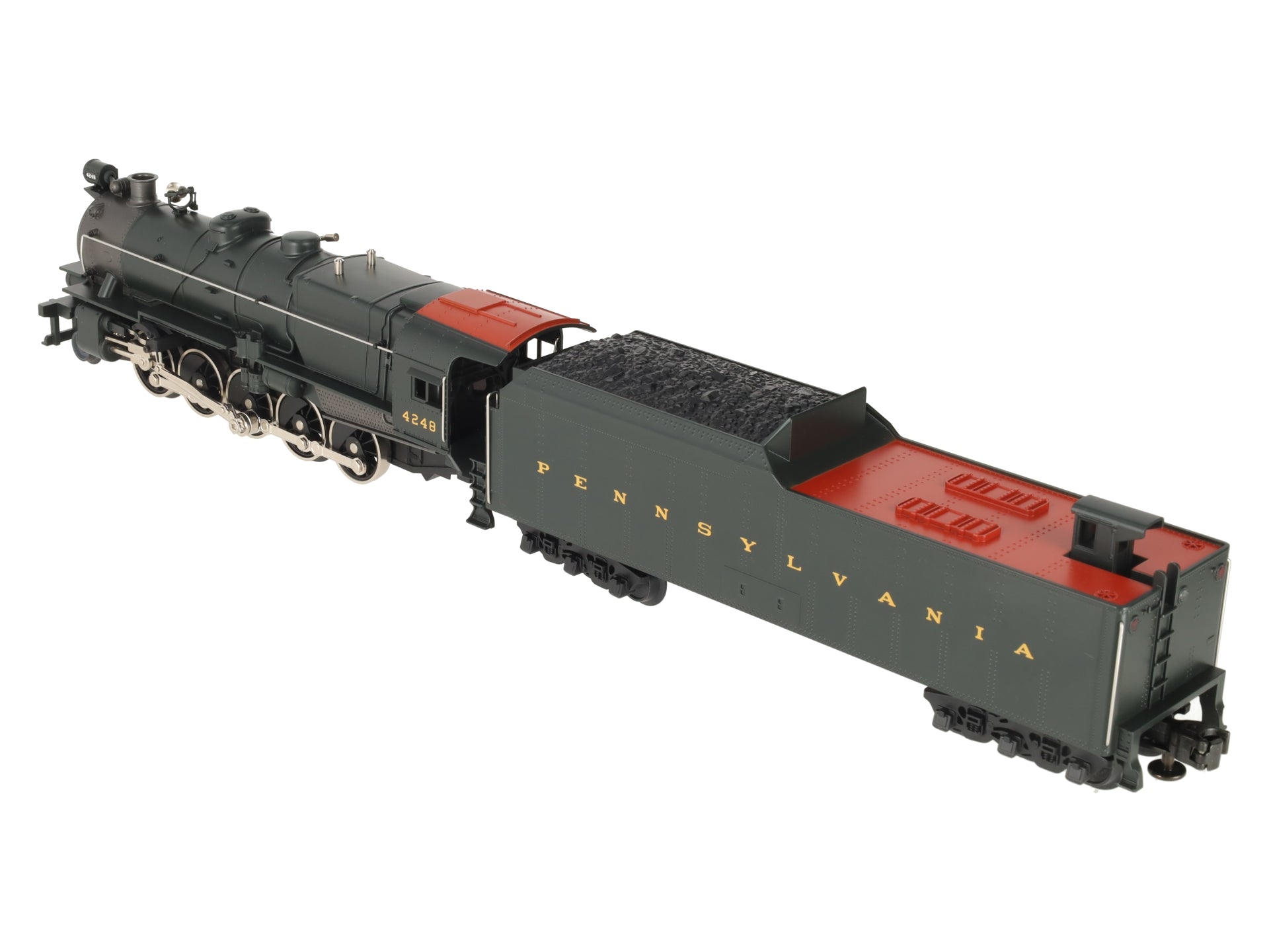 MTH 30-1176-0 O Pennsylvania 2-10-0 Decapod Steam Engine & Tender #4248 EX/Box