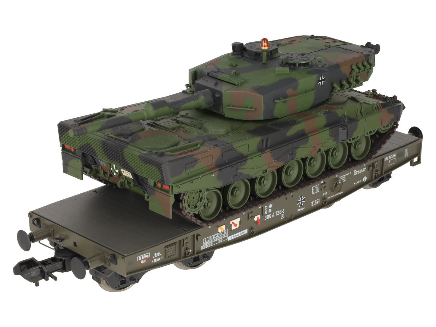 Marklin 58035-03 1 Gauge DB Heavy-Duty Flat Car w/ Leopard 2 A1 Load #3994128-5 LN/Box