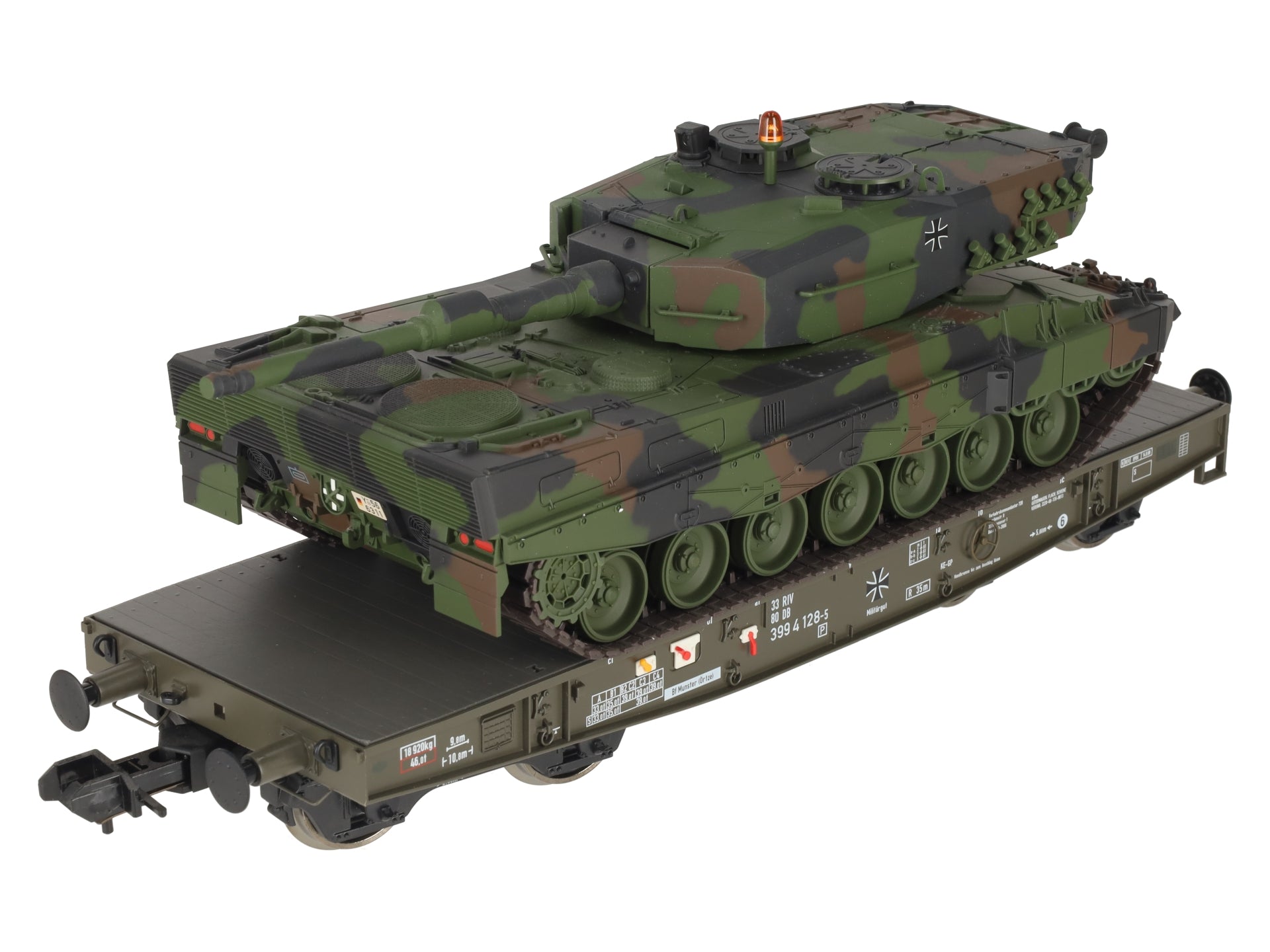 Marklin 58035-03 1 Gauge DB Heavy-Duty Flat Car w/ Leopard 2 A1 Load #3994128-5 LN/Box