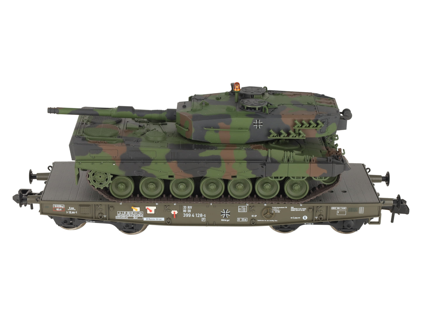 Marklin 58035-03 1 Gauge DB Heavy-Duty Flat Car w/ Leopard 2 A1 Load #3994128-5 LN/Box
