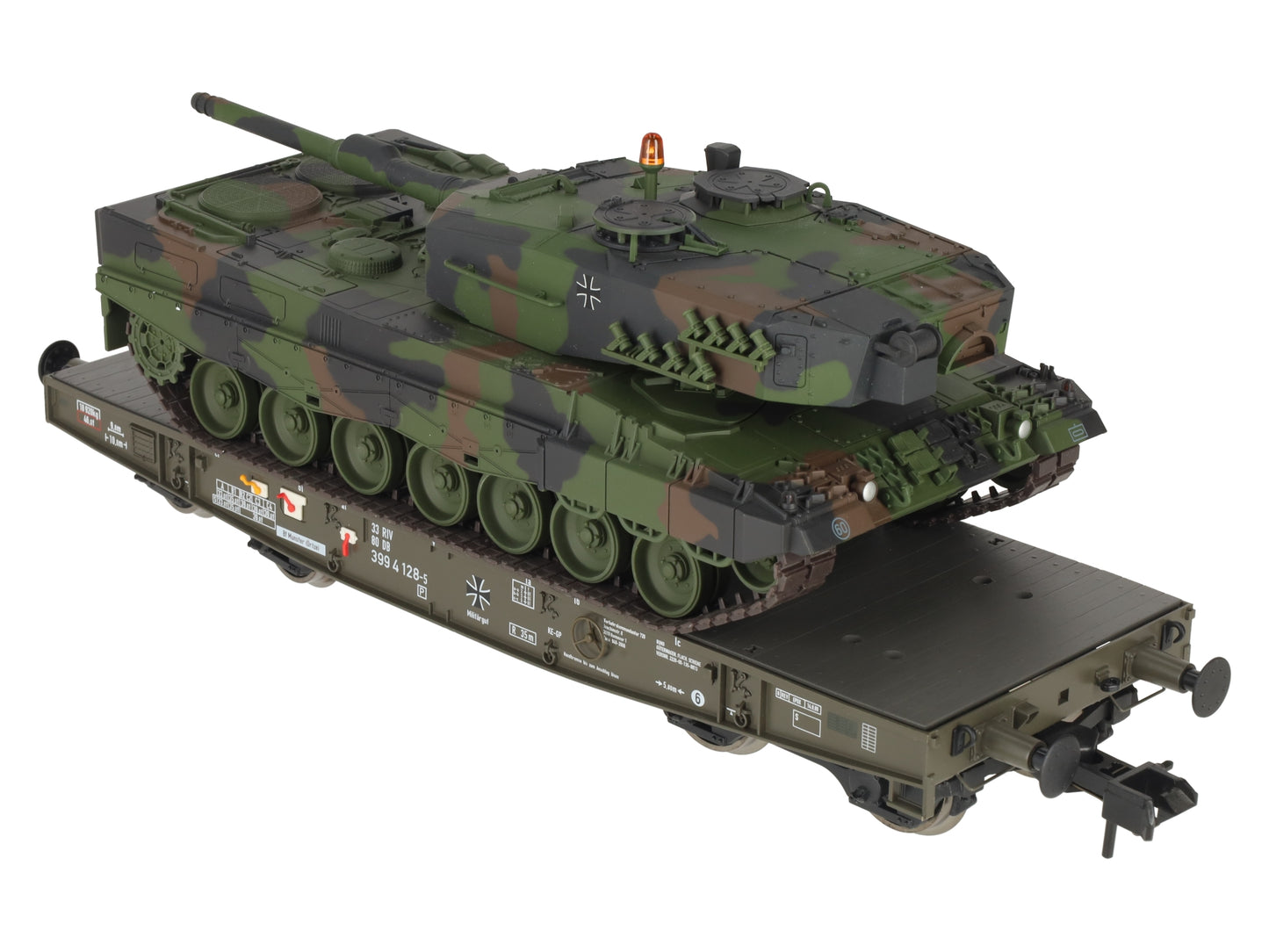 Marklin 58035-03 1 Gauge DB Heavy-Duty Flat Car w/ Leopard 2 A1 Load #3994128-5 LN/Box