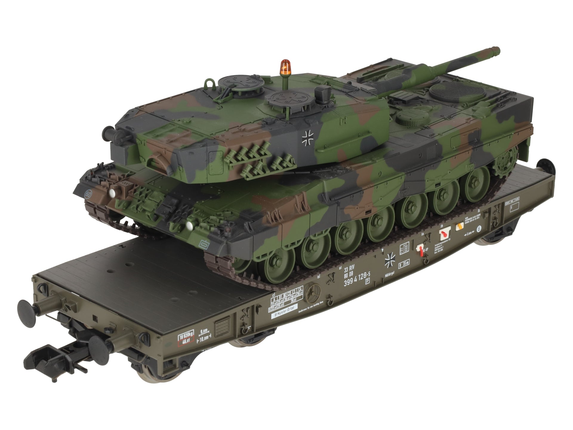 Marklin 58035-03 1 Gauge DB Heavy-Duty Flat Car w/ Leopard 2 A1 Load #3994128-5 LN/Box