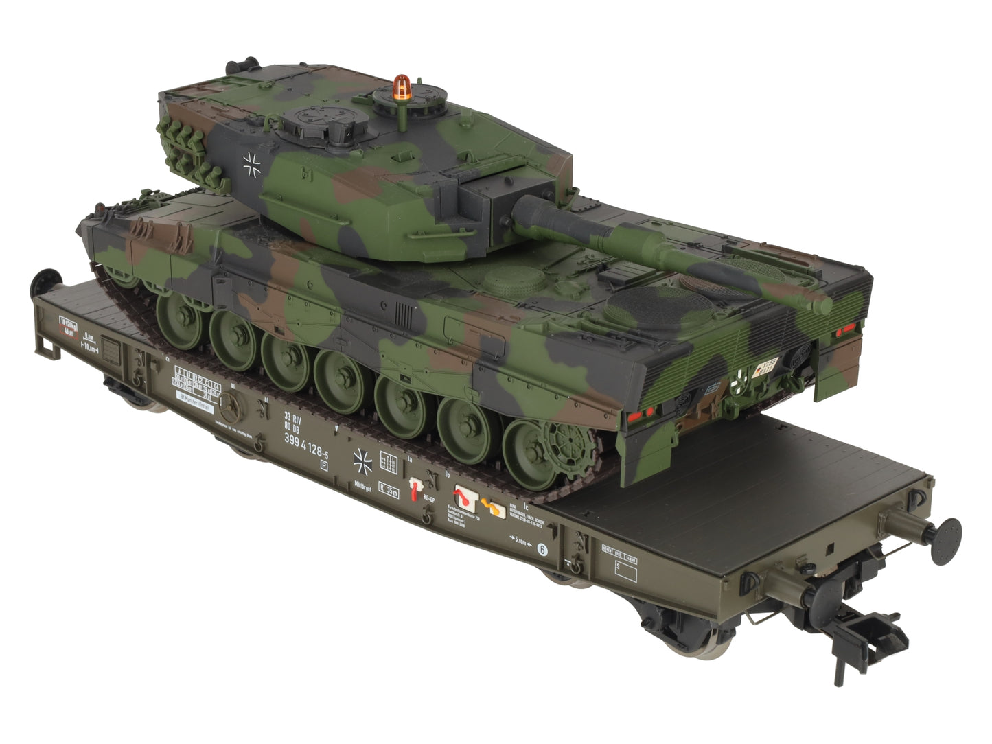Marklin 58035-03 1 Gauge DB Heavy-Duty Flat Car w/ Leopard 2 A1 Load #3994128-5 LN/Box