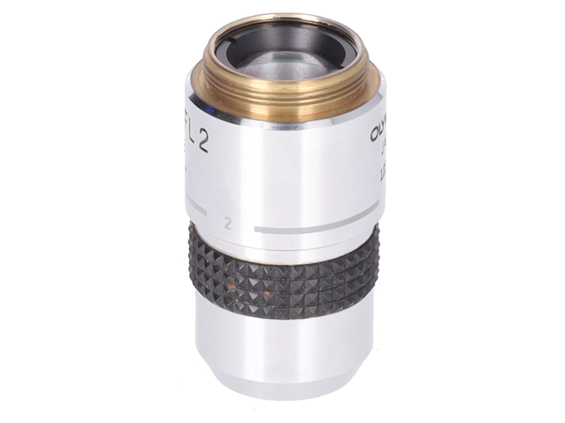Olympus SPlan FL 2x / 0.08 Fluorite Microscope Objective Macro Low Power EX