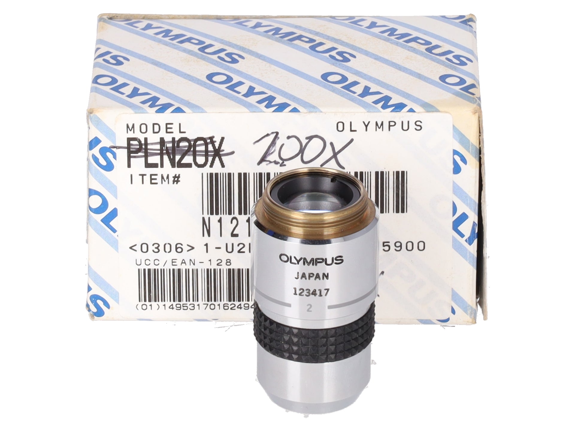 Olympus SPlan FL 2x / 0.08 Fluorite Microscope Objective Macro Low Power EX