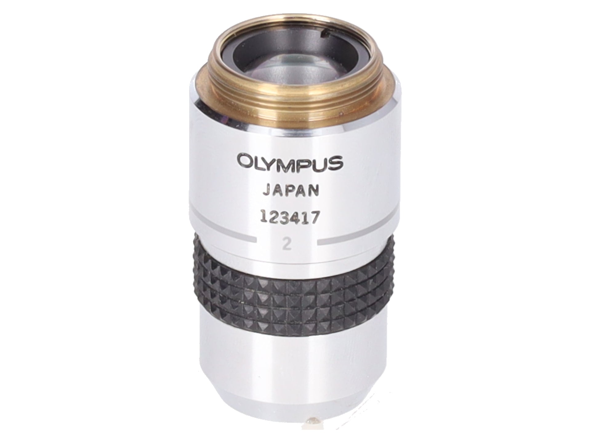 Olympus SPlan FL 2x / 0.08 Fluorite Microscope Objective Macro Low Power EX