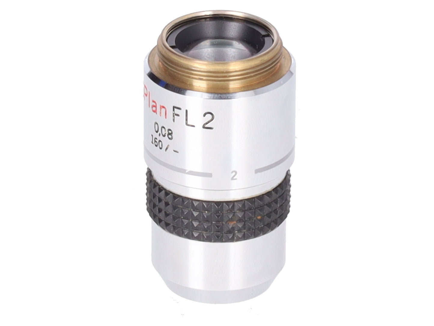 Olympus SPlan FL 2x / 0.08 Fluorite Microscope Objective Macro Low Power EX