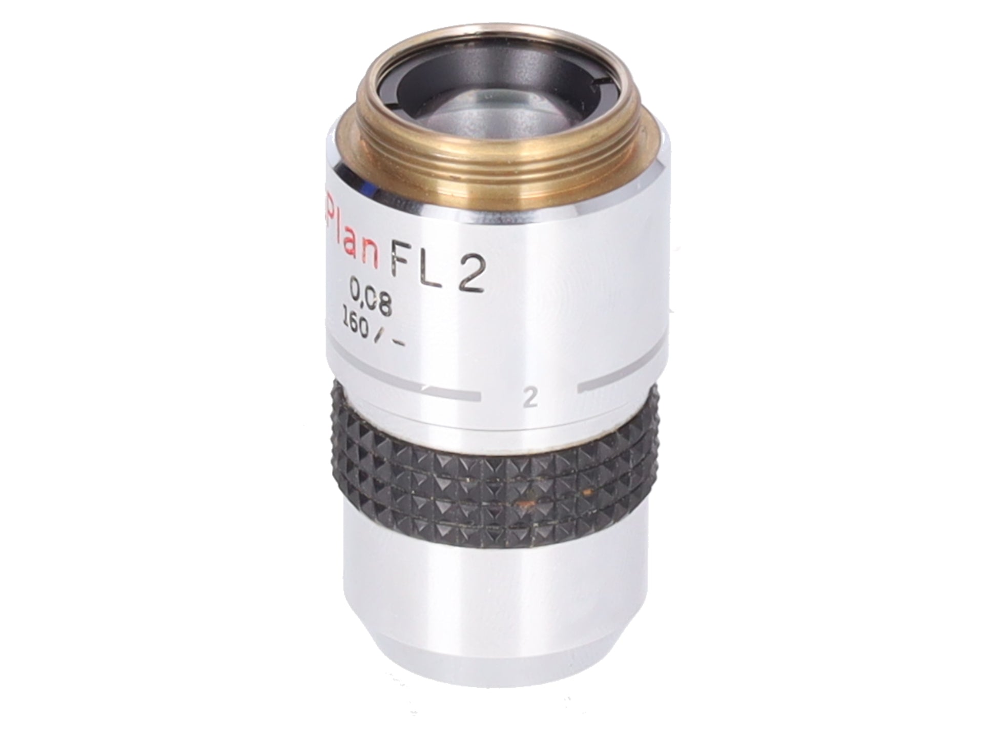Olympus SPlan FL 2x / 0.08 Fluorite Microscope Objective Macro Low Power EX