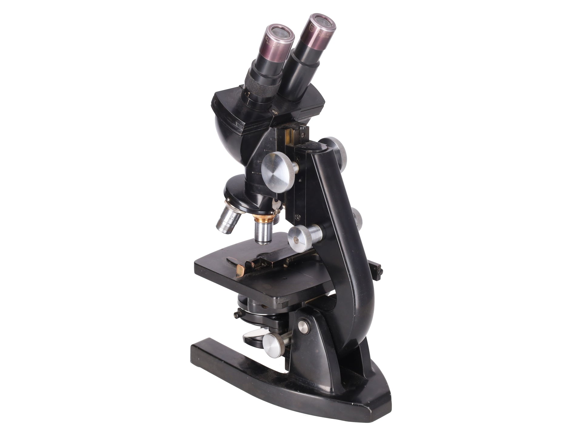 American Optical AO Stereo Microscope 3 Objectives B-35-83 VG