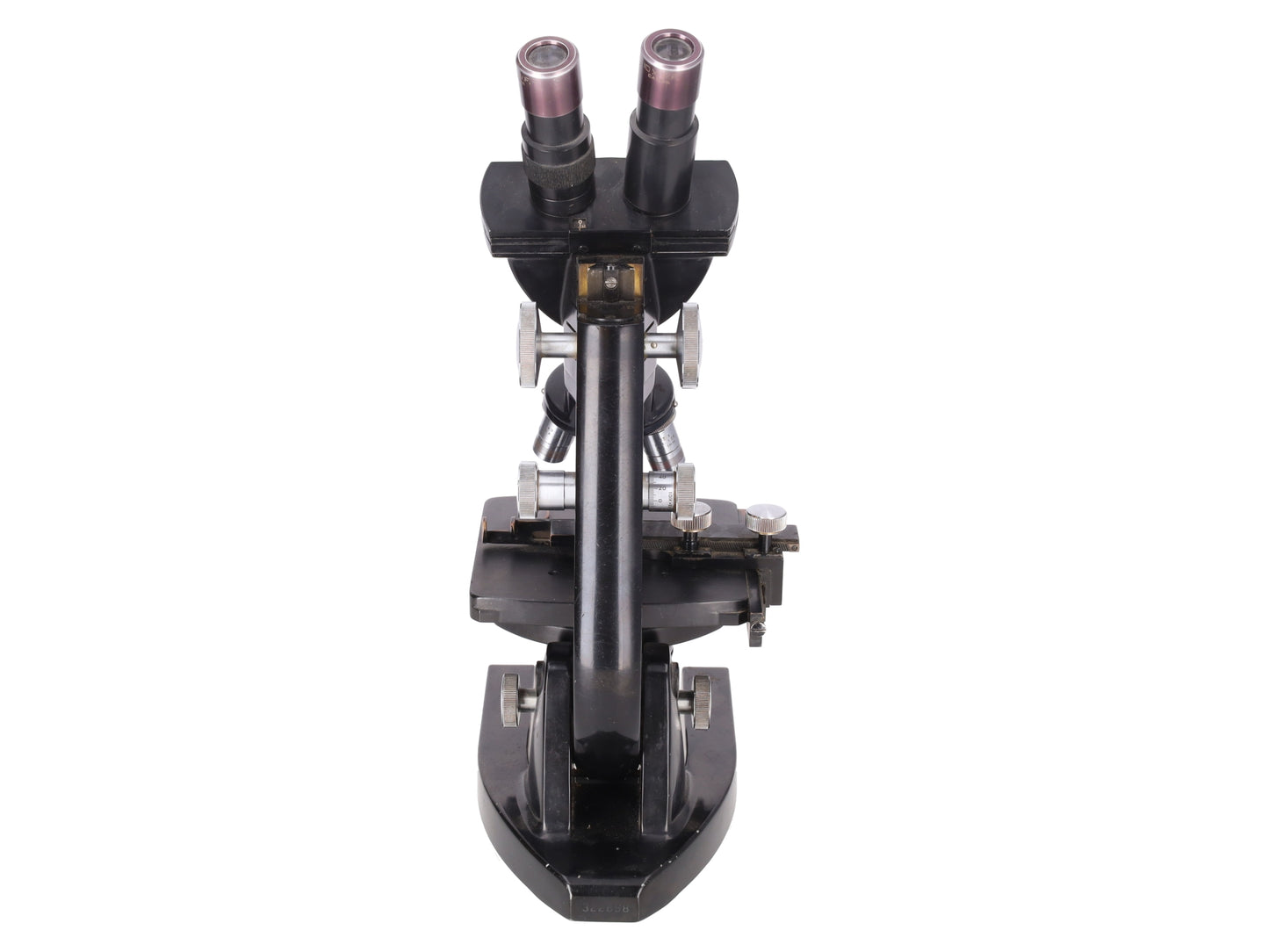 American Optical AO Stereo Microscope 3 Objectives B-35-83 VG