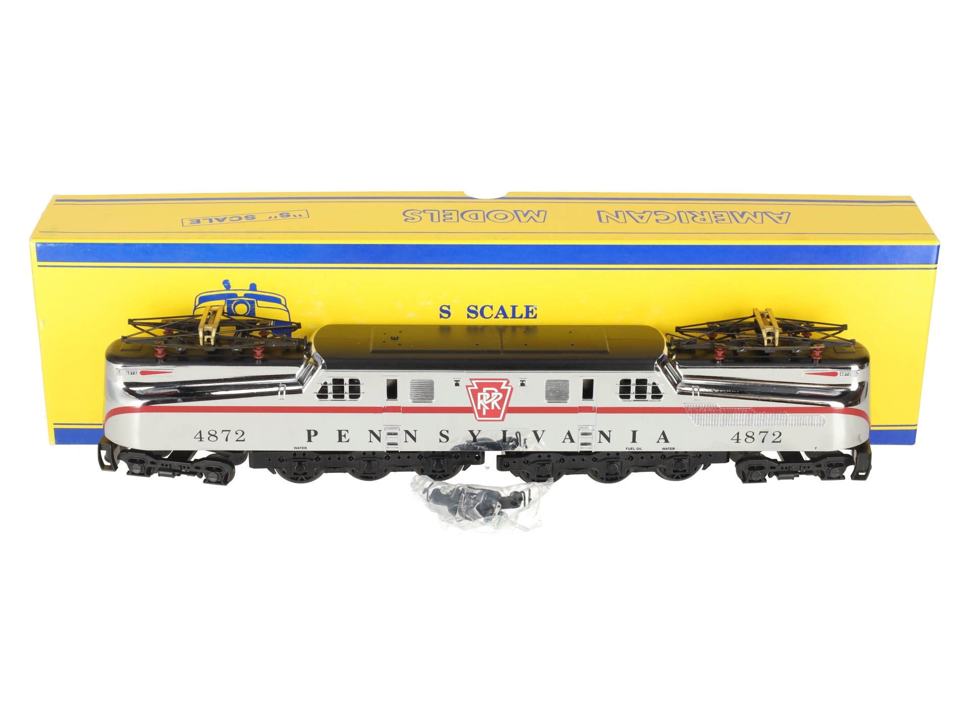 American Models 4872 S Guage PRR GG-1 Electric Locomotive - AC Hi Rail EX/Box