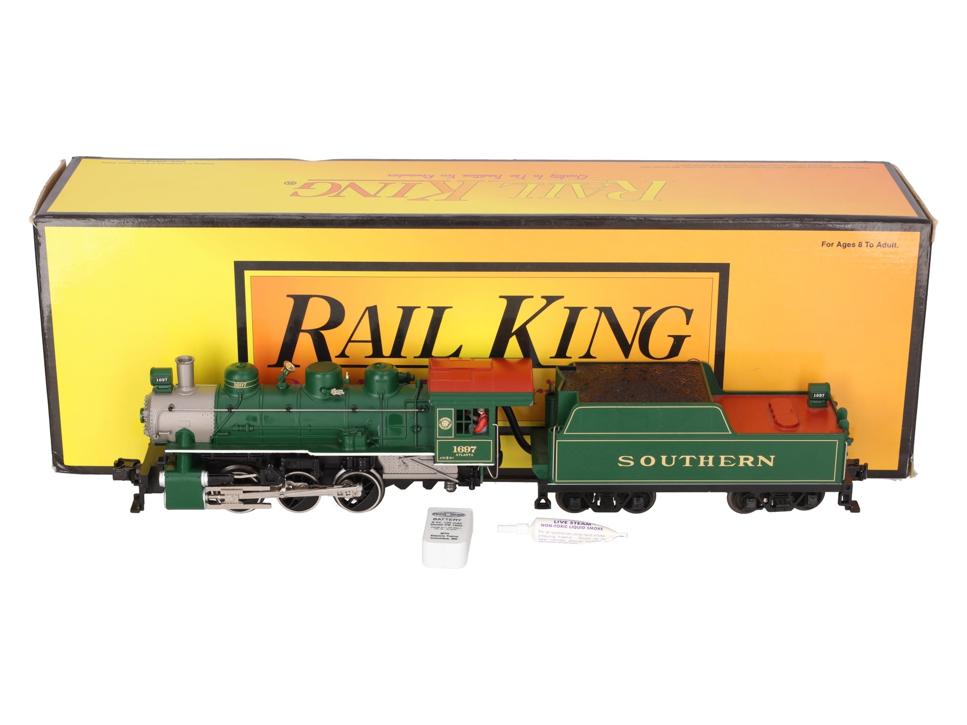 MTH 30-1270-1 Southern 0-6-0 USRA Steam Loco & Tender w/PS2 #1697 EX/Box