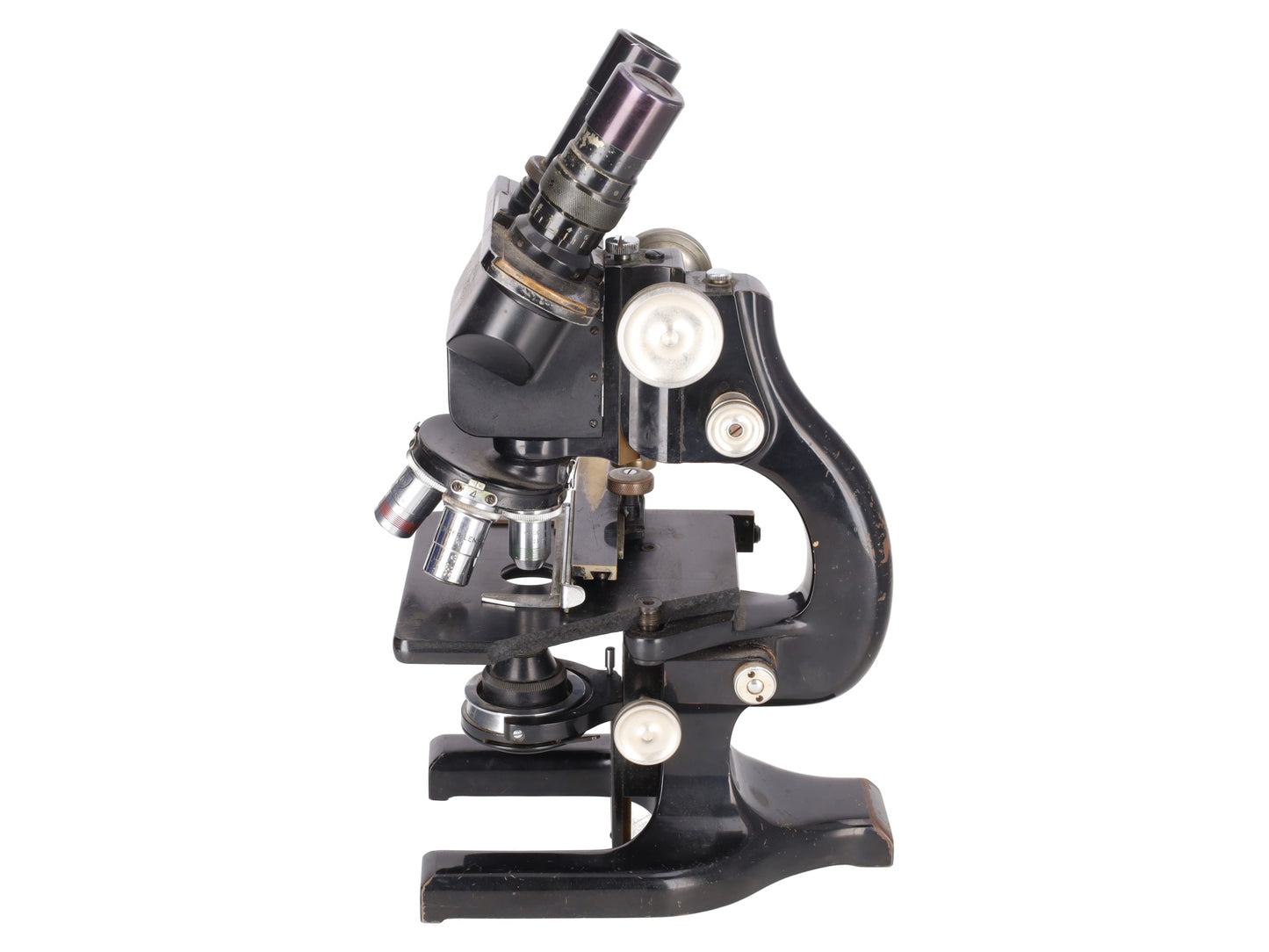 Vintage Spencer Buffalo Binocular Compound Cast Iron Scientific Microscope