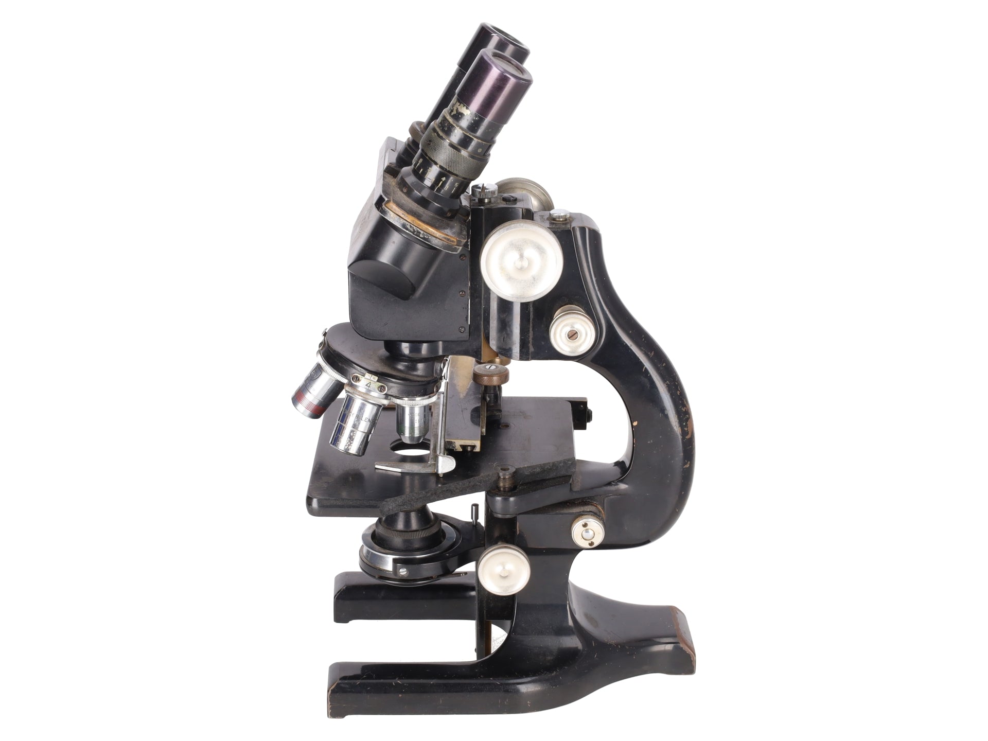 Vintage Spencer Buffalo Binocular Compound Cast Iron Scientific Microscope