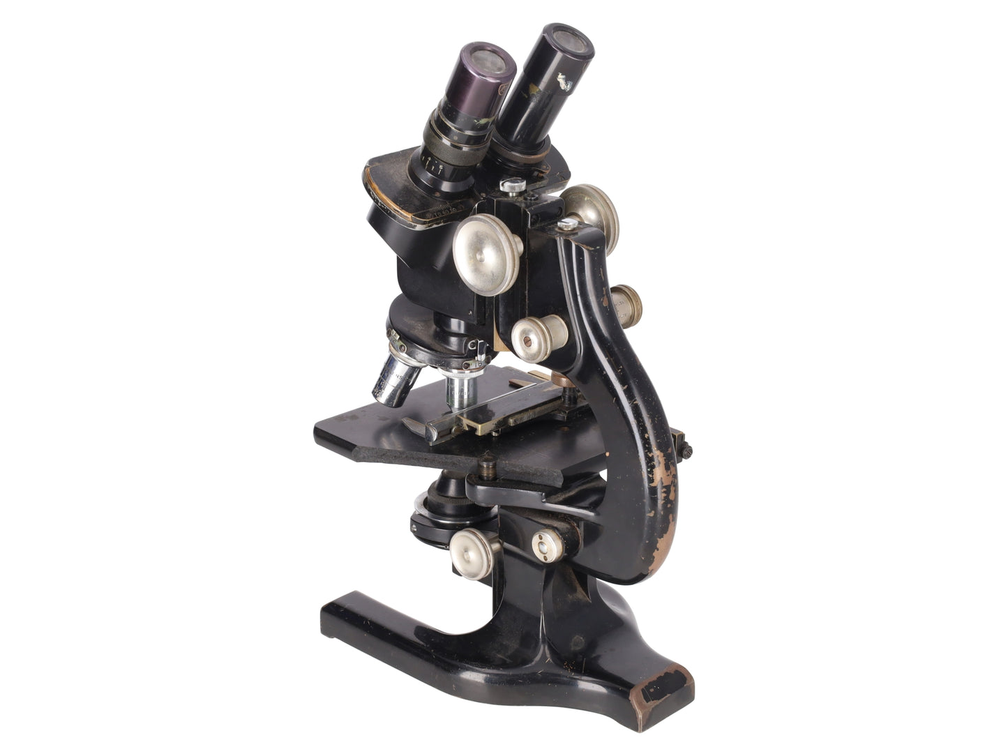 Vintage Spencer Buffalo Binocular Compound Cast Iron Scientific Microscope