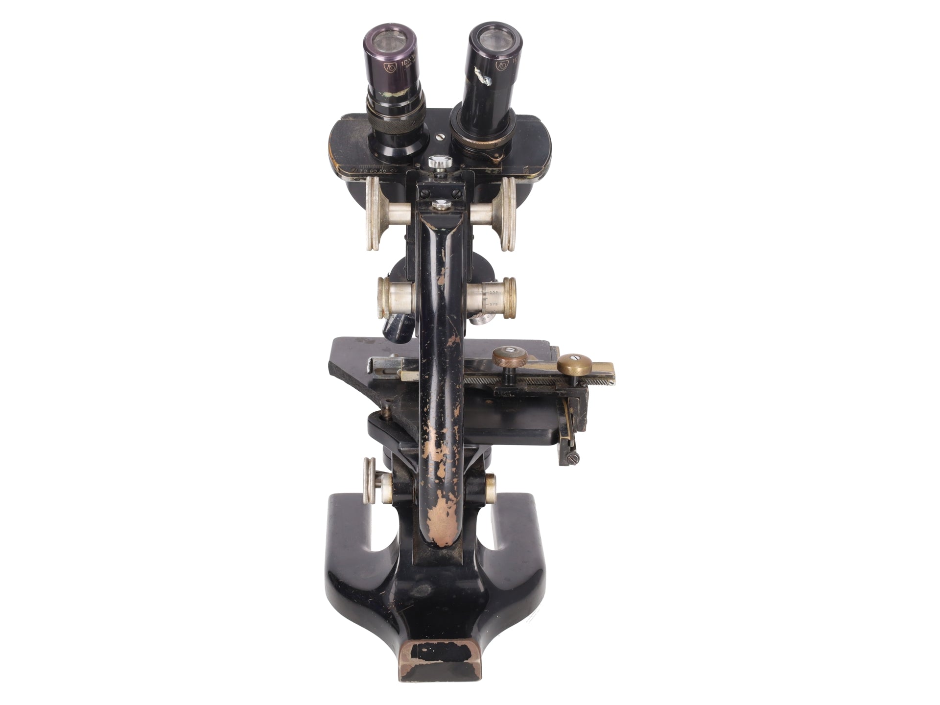 Vintage Spencer Buffalo Binocular Compound Cast Iron Scientific Microscope