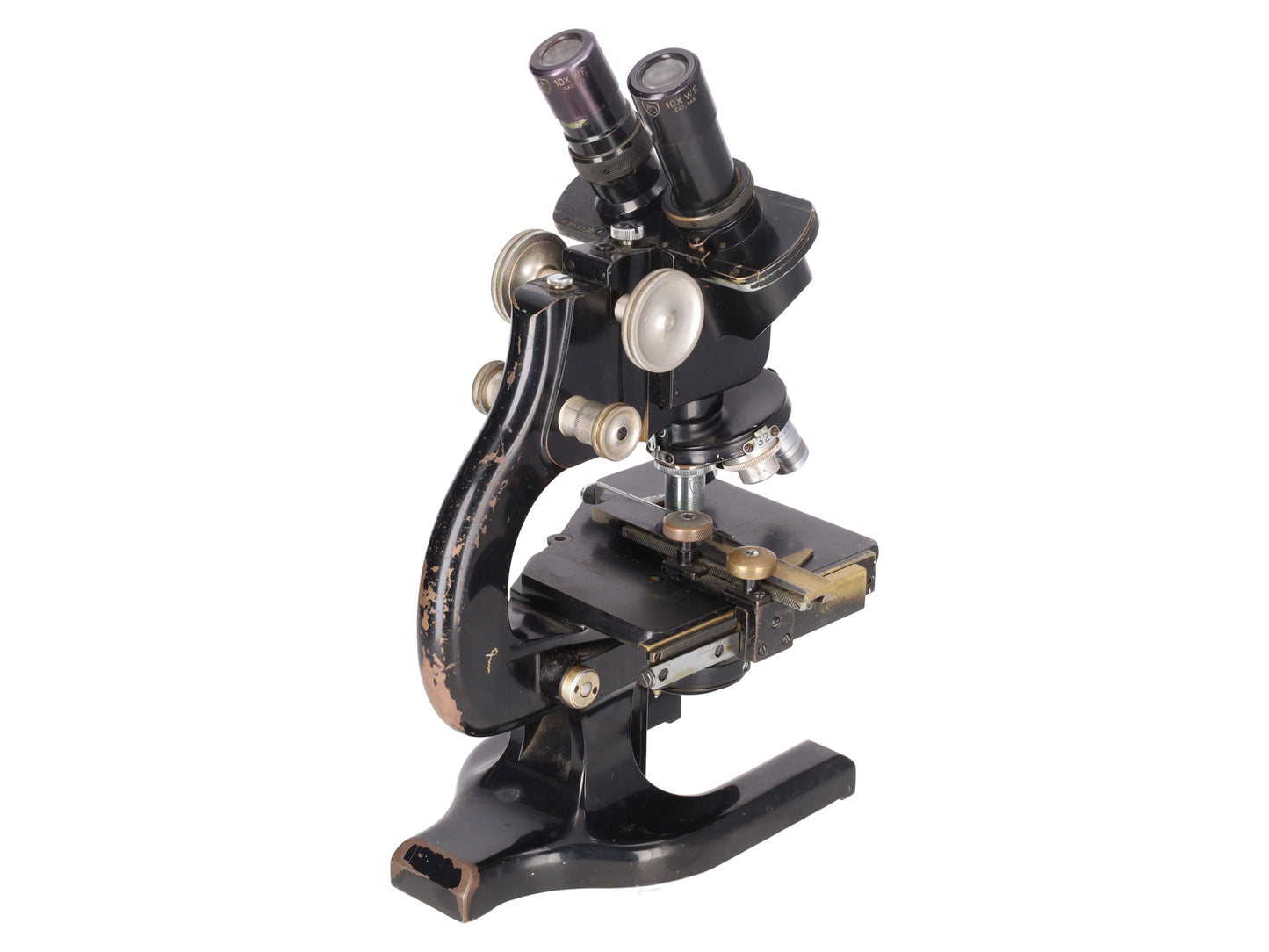 Vintage Spencer Buffalo Binocular Compound Cast Iron Scientific Microscope