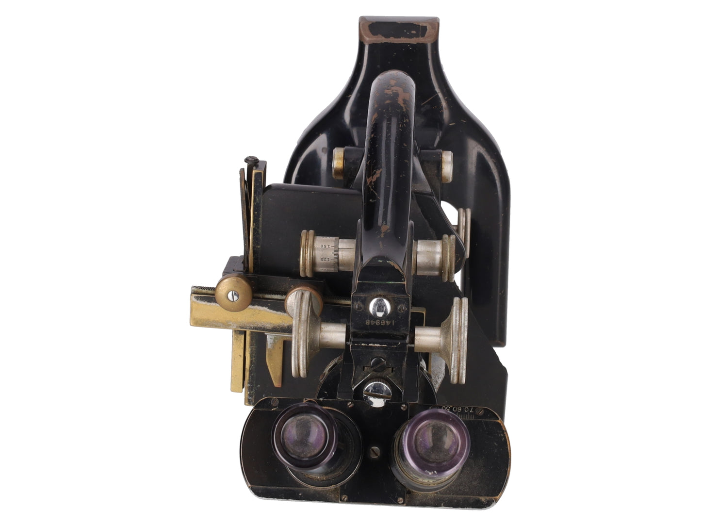 Vintage Spencer Buffalo Binocular Compound Cast Iron Scientific Microscope