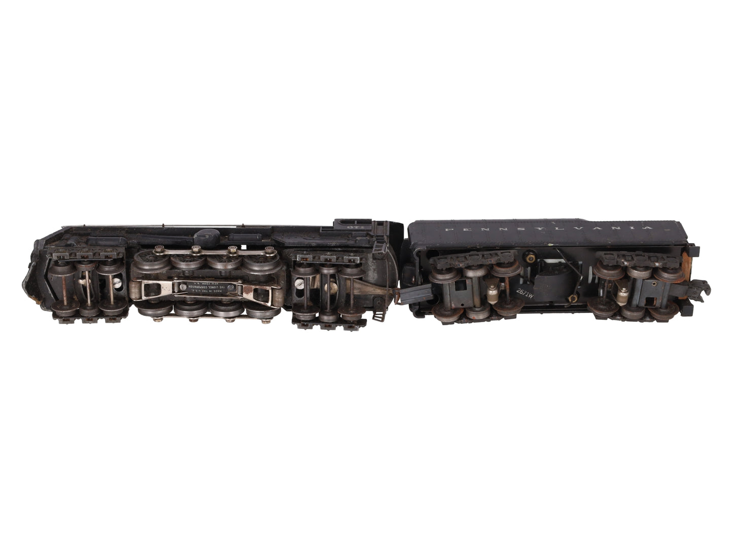 Lionel 671 Vintage O 6-8-6 Die-Cast Steam Turbine Locomotive with 2671W Tender