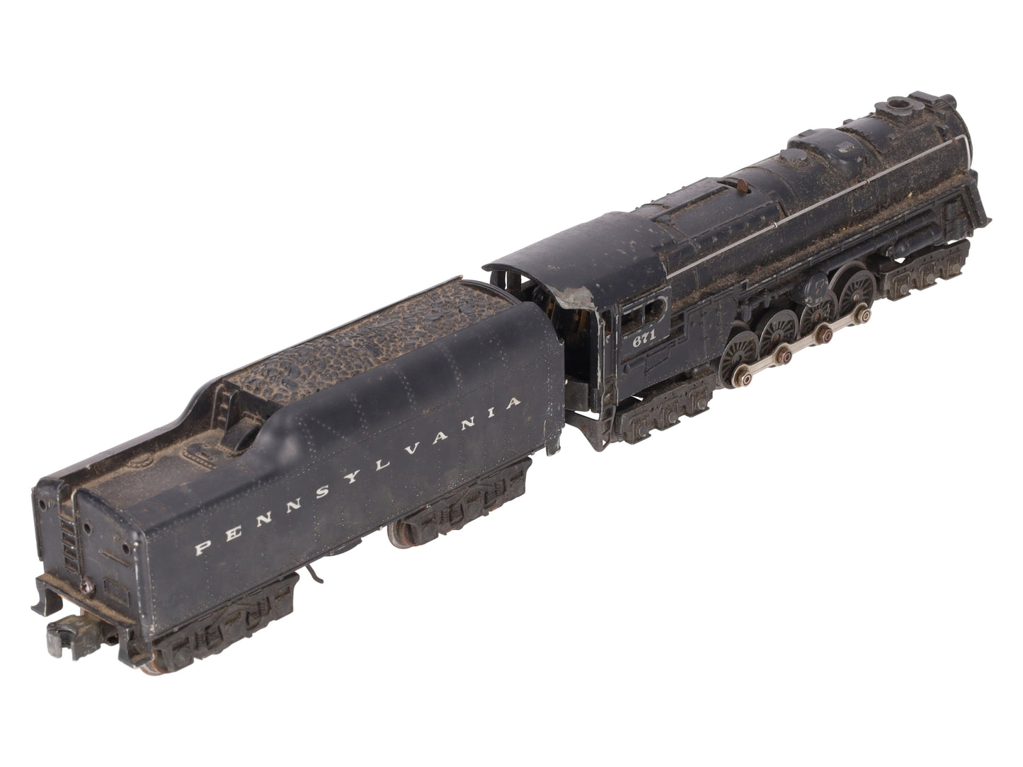 Lionel 671 Vintage O 6-8-6 Die-Cast Steam Turbine Locomotive with 2671W Tender