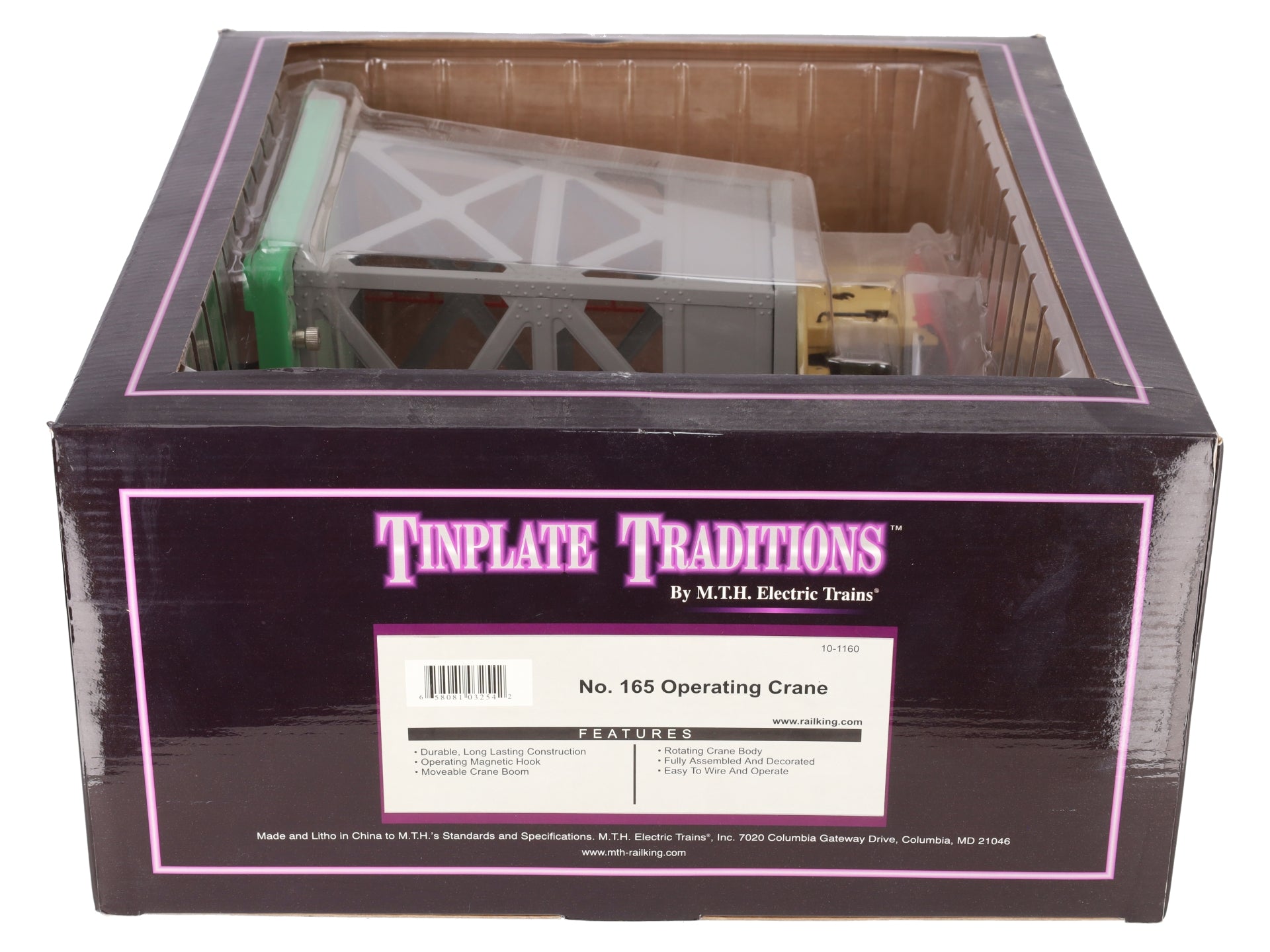 MTH 10-1160 O Gauge #165 Operating Crane EX/Box