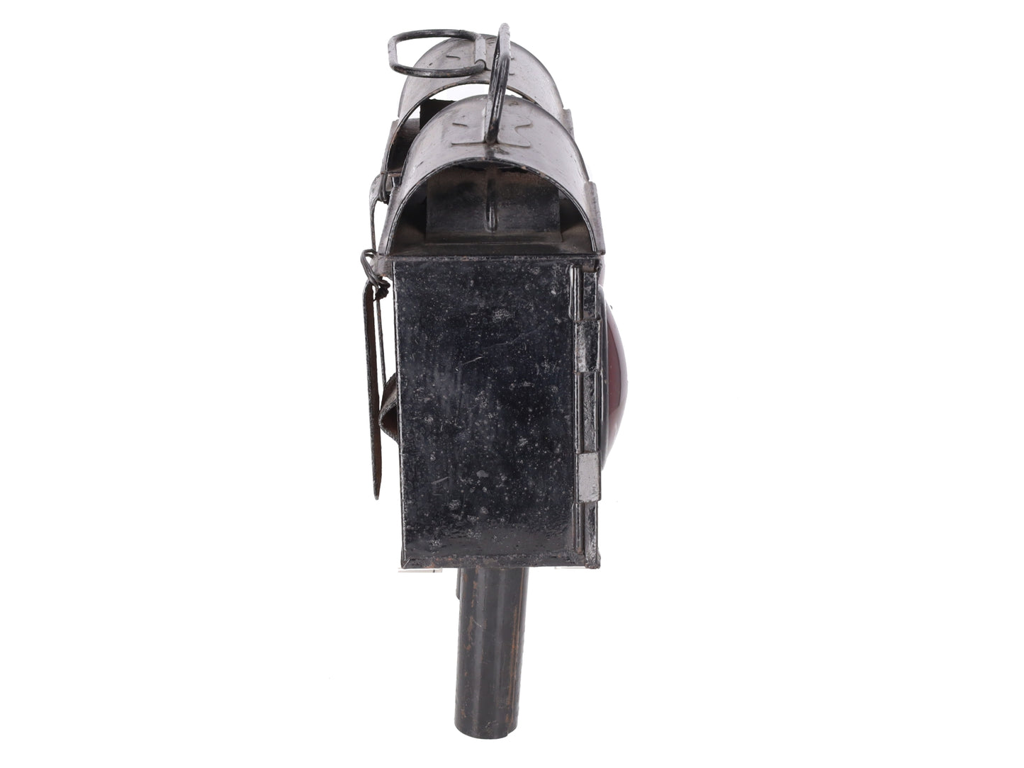 Vintage Railroad Hand Candle Lamp w/Red Lens [2]